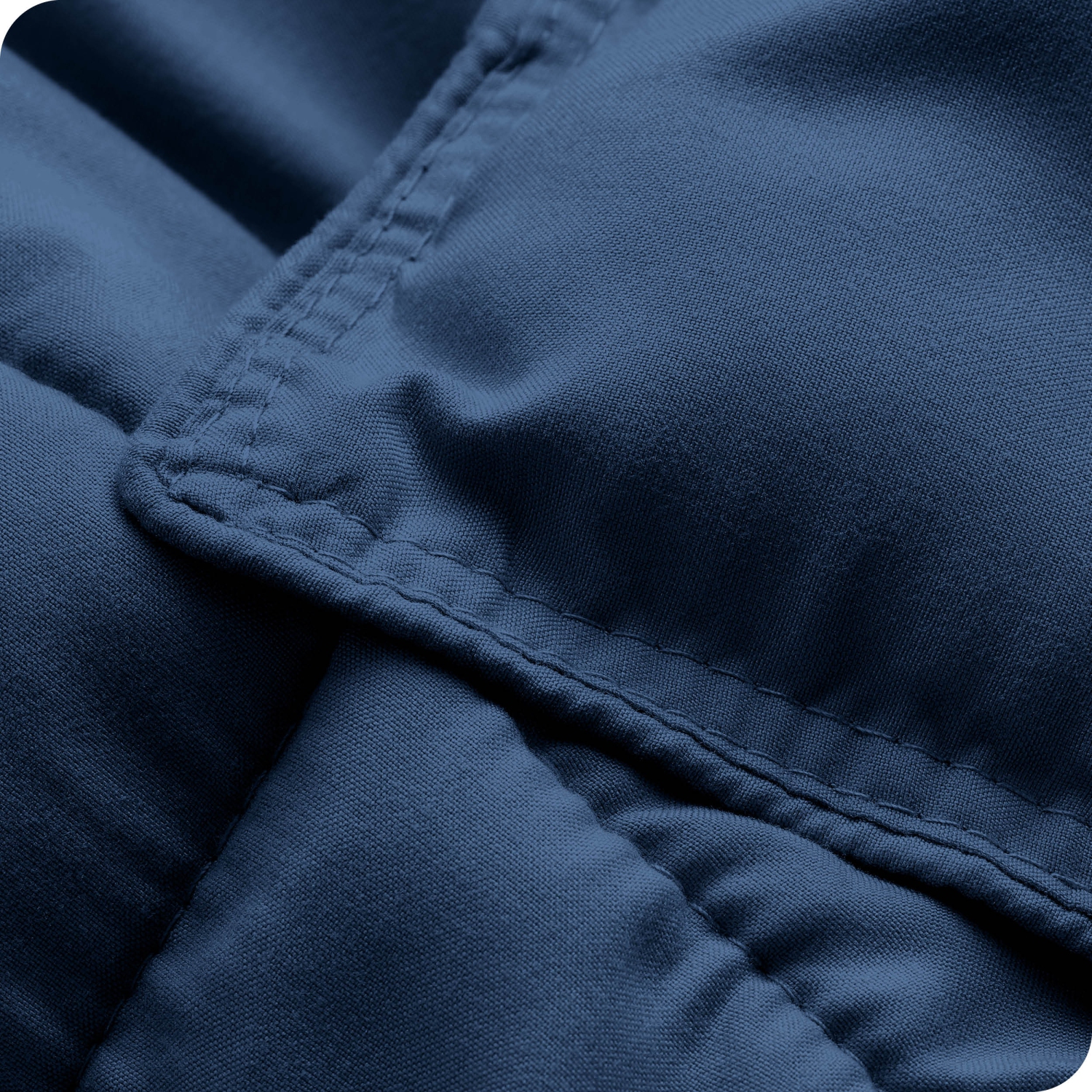 Ensemble de douillette « Bare Home » - duvet d'oie - Ultra-doux - Hypoallergénique - chaleur quatre saisons - lit 2 places, bleu foncé