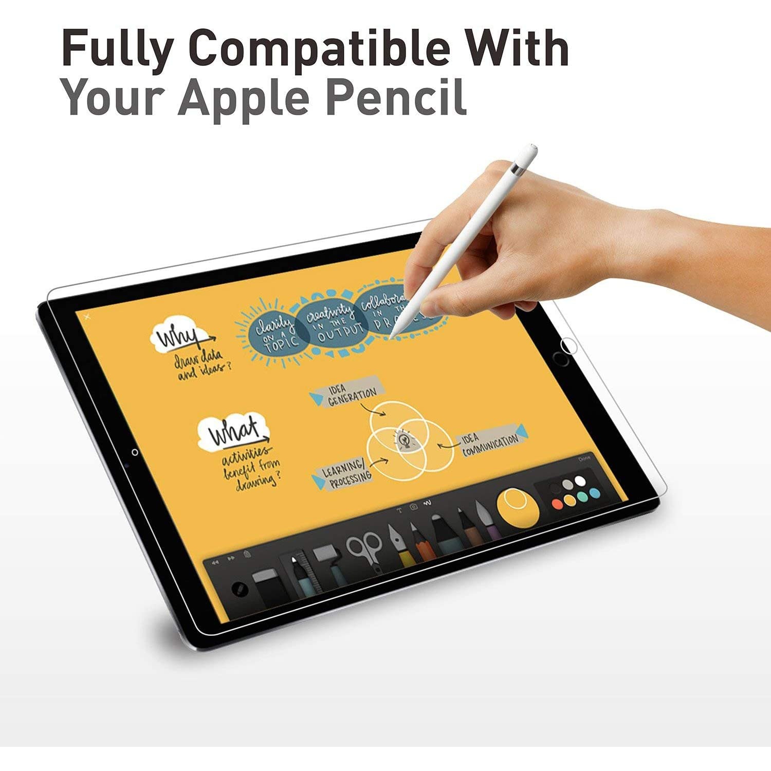 |GA| 2 pack| Tempered Glass Screen Protector | Compatible with iPad 5th Generation/iPad Pro 9.7 / iPad Air 2 / iPad Air for Apple iPad 9.7 inch