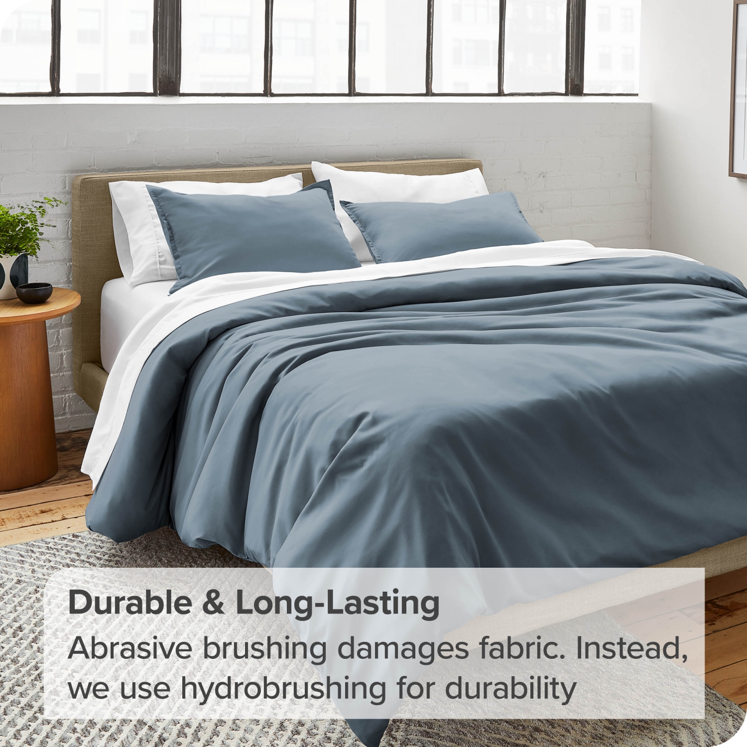 Bare Home Duvet Cover and Sham Set - Premium 1800 Ultra-Soft Brushed Microfiber - Hypoallergenic, Easy Care, Wrinkle Resistant - Twin/Twin XL,