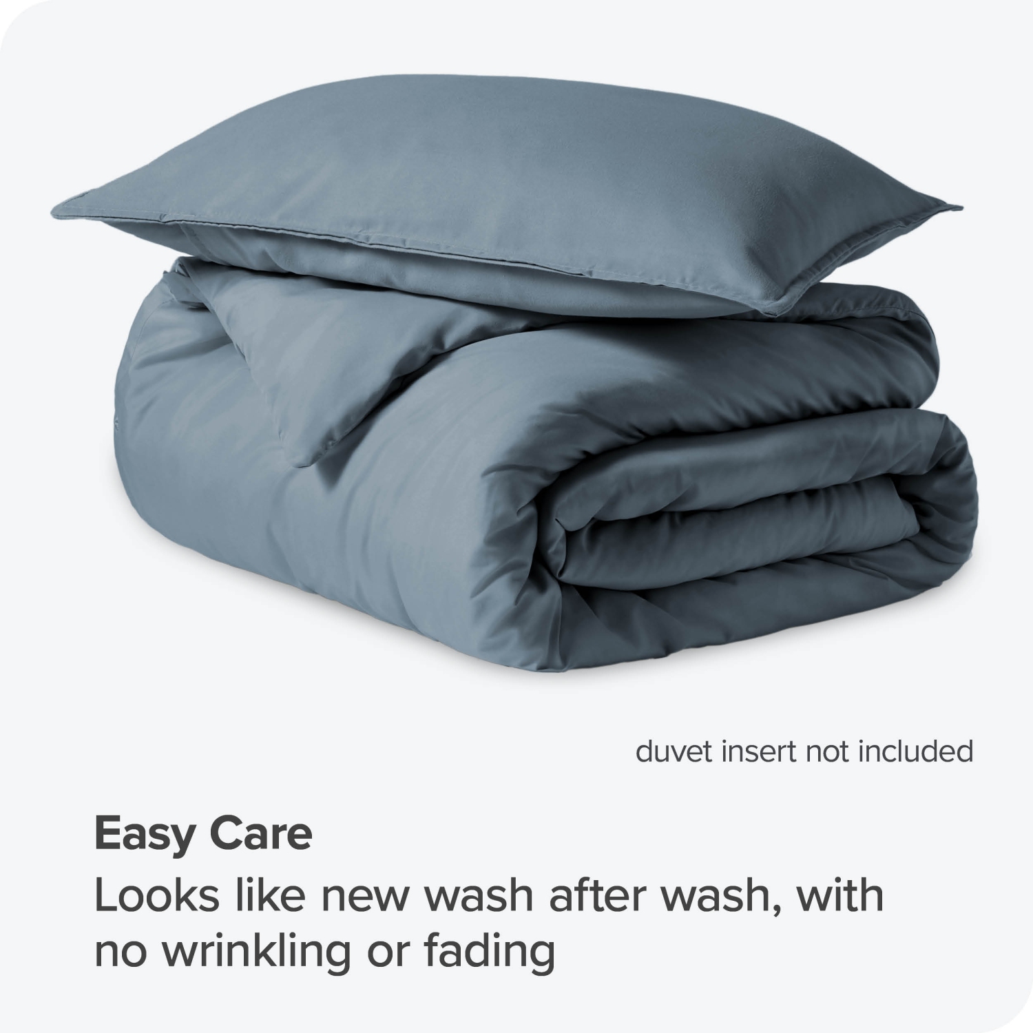 Bare Home Duvet Cover and Sham Set - Premium 1800 Ultra-Soft Brushed Microfiber - Hypoallergenic, Easy Care, Wrinkle Resistant - Twin/Twin XL,