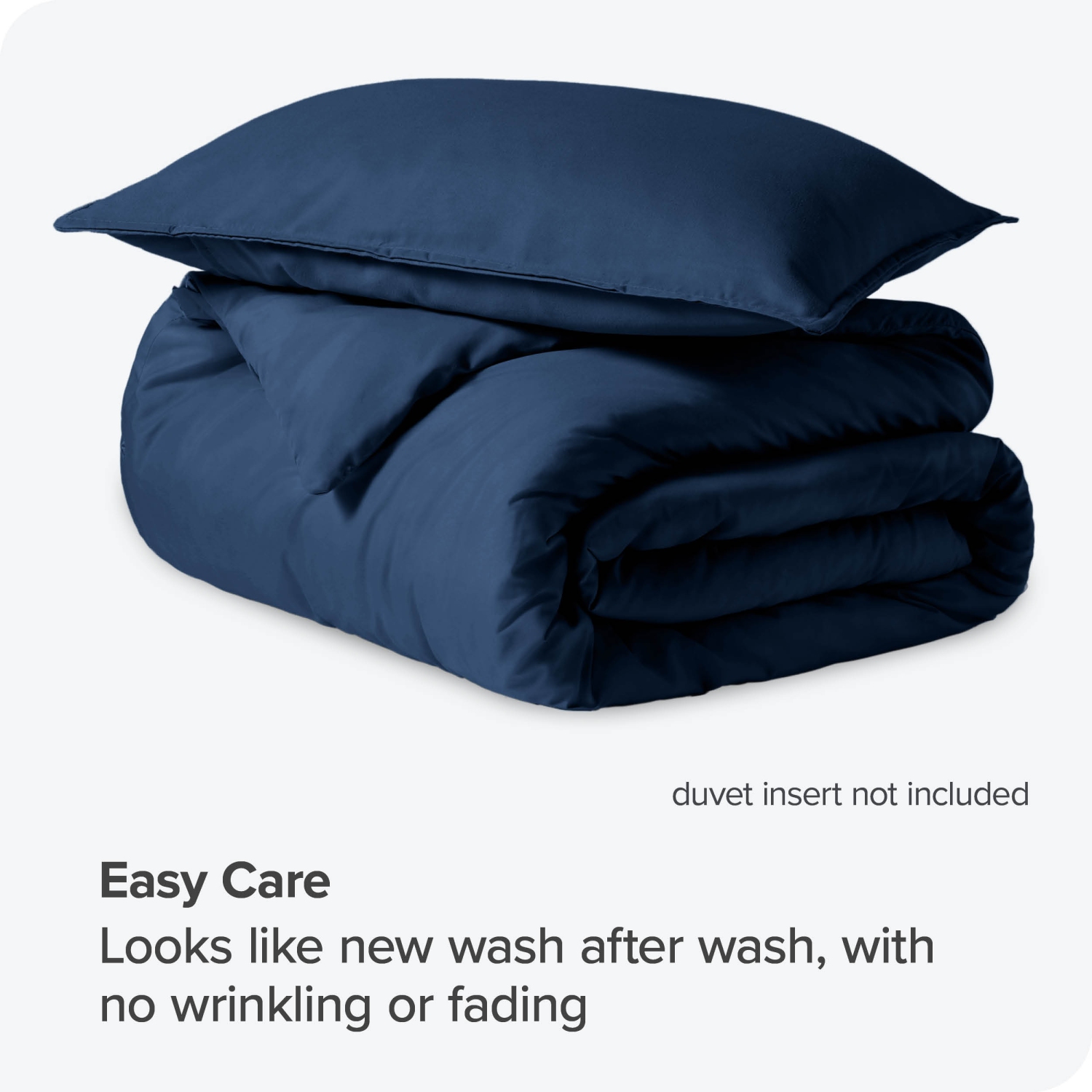 ENS. Housse de couette et couvre-oreiller Bare Home - microfibre brossée ultra-douce 1800 - Hypoallergénique, entretien facile, résistant aux plis -