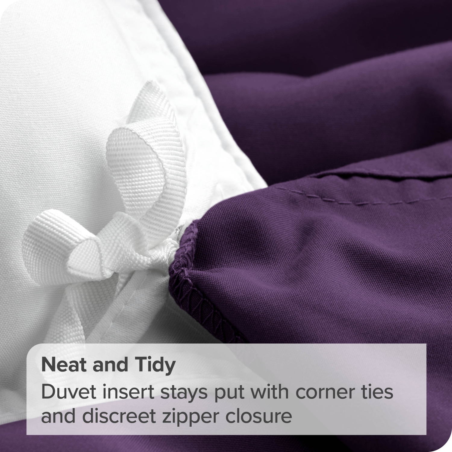 Bare Home Duvet Cover and Sham Set - Premium 1800 Ultra-Soft Brushed Microfiber - Hypoallergenic, Easy Care, Wrinkle Resistant - Queen, Plum