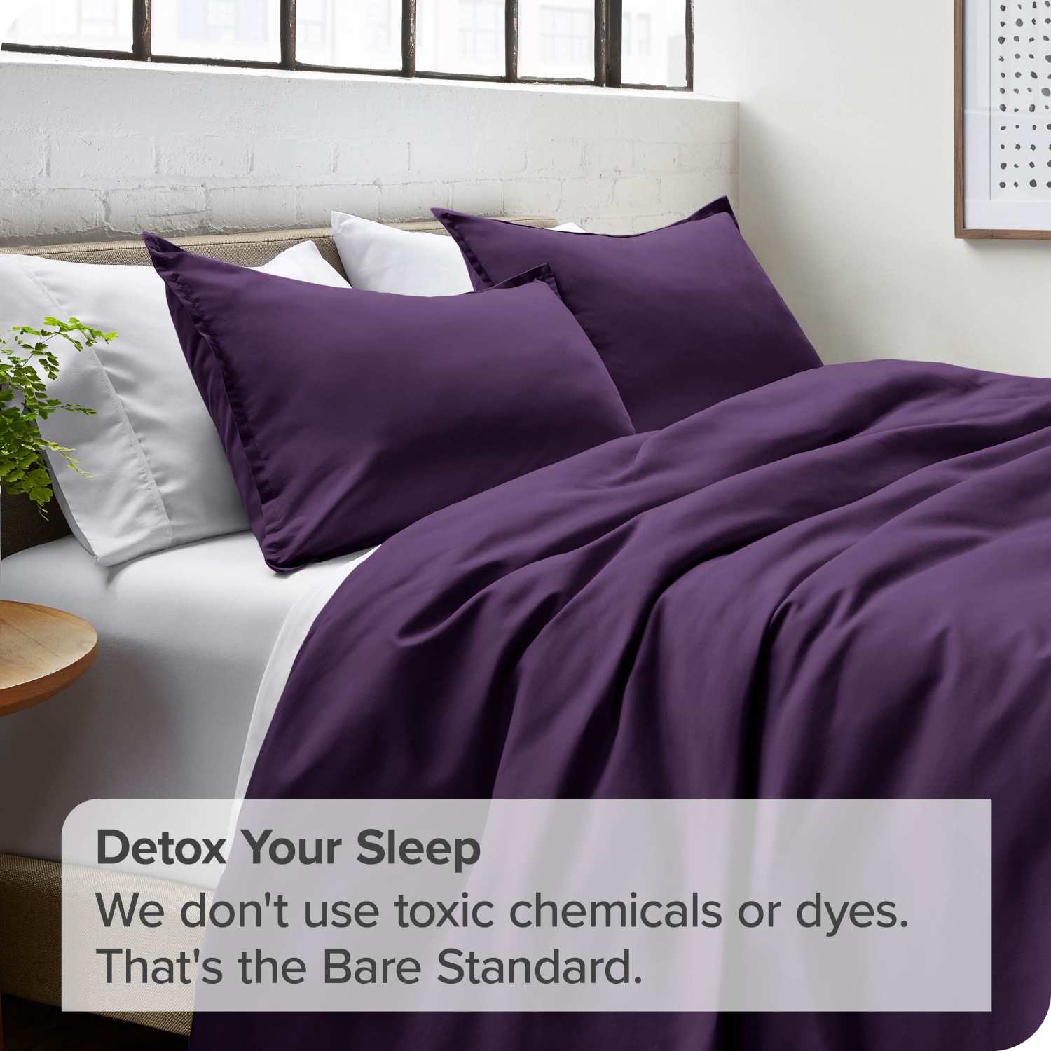 Bare Home Duvet Cover and Sham Set - Premium 1800 Ultra-Soft Brushed Microfiber - Hypoallergenic, Easy Care, Wrinkle Resistant - King/California