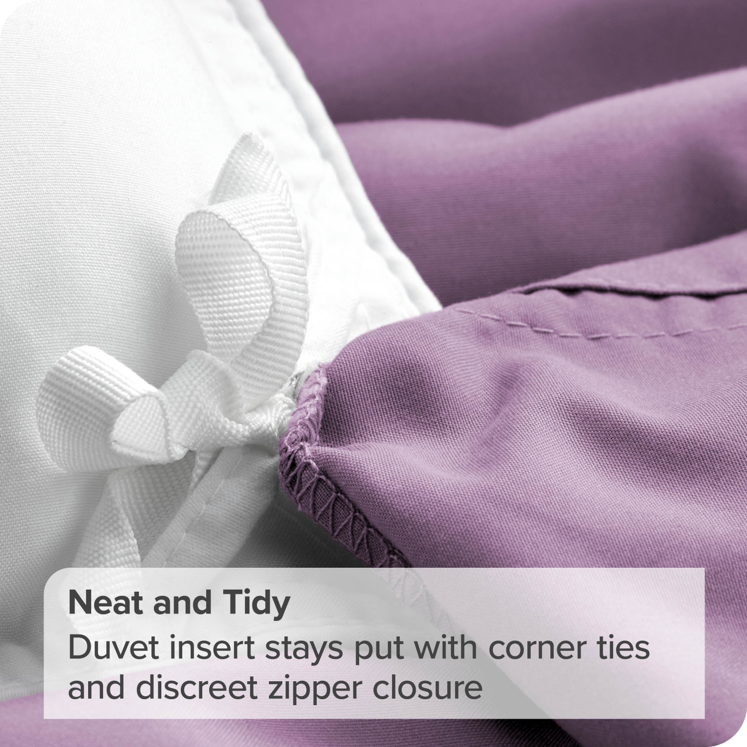 Bare Home Duvet Cover and Sham Set - Premium 1800 Ultra-Soft Brushed Microfiber - Hypoallergenic, Easy Care, Wrinkle Resistant - Queen, Lavender