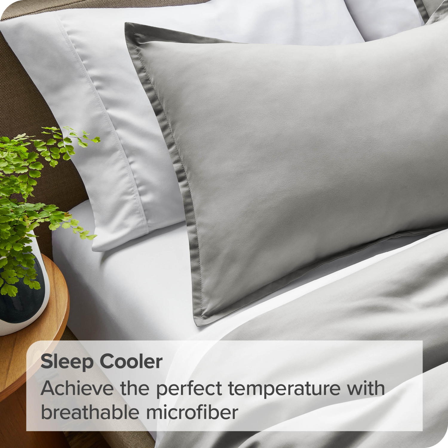 Bare Home Duvet Cover and Sham Set - Premium 1800 Ultra-Soft Brushed Microfiber - Hypoallergenic, Easy Care, Wrinkle Resistant - Twin/Twin XL, Light