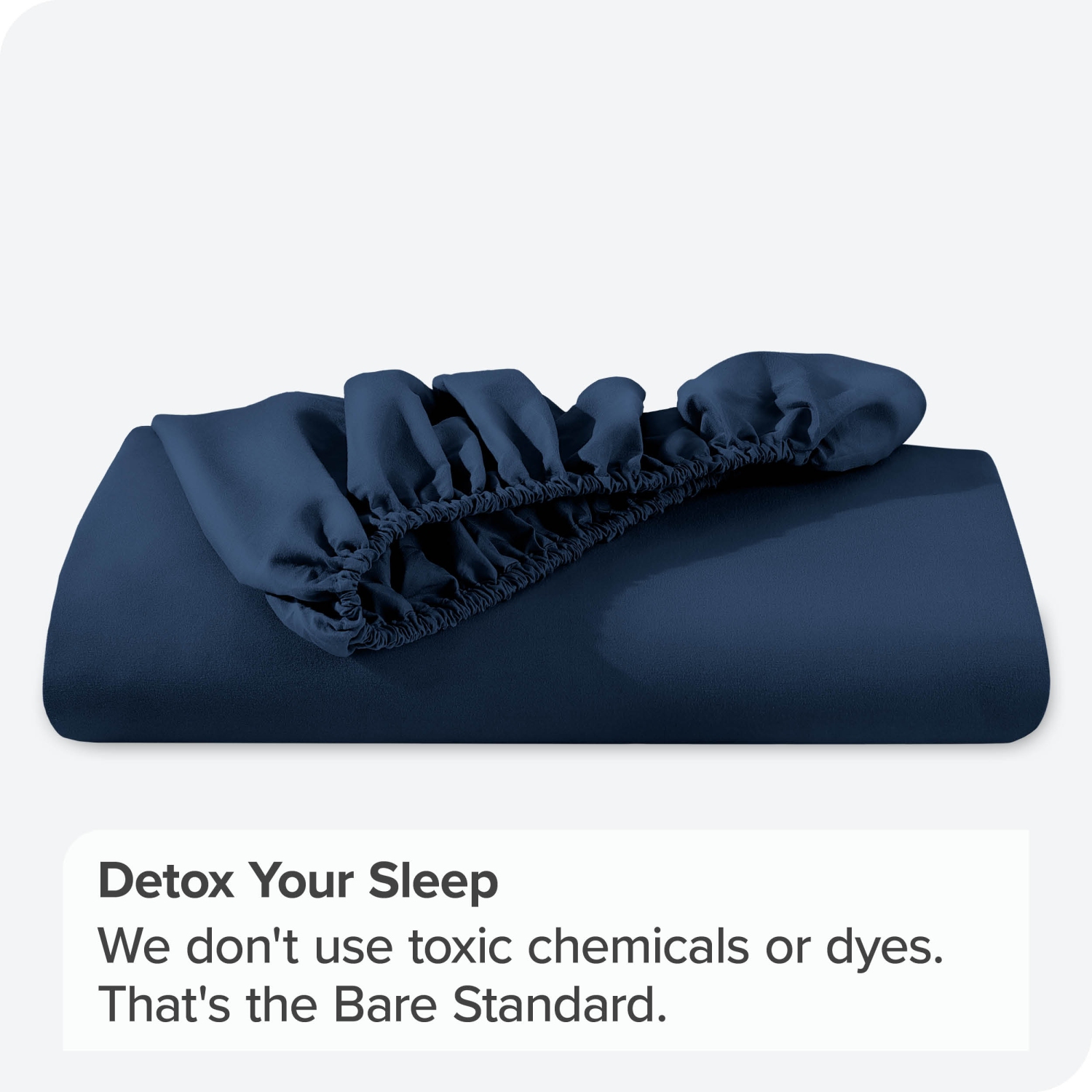Bare Home Fitted Bottom Sheet - Premium 1800 Ultra-Soft Wrinkle Resistant Microfiber - Hypoallergenic - Deep Pocket - King, Dark Blue