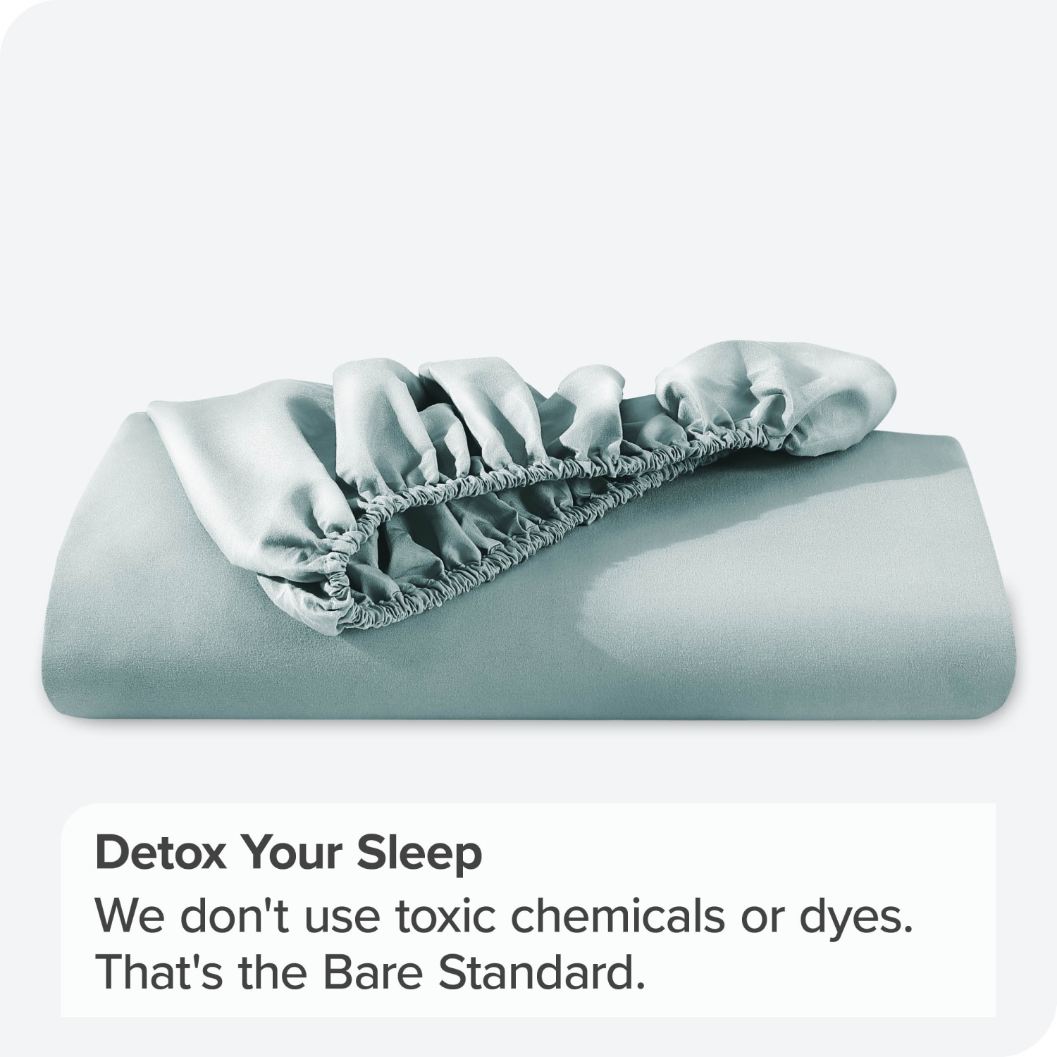 Bare Home Fitted Bottom Sheet - Premium 1800 Ultra-Soft Wrinkle Resistant Microfiber - Hypoallergenic - Deep Pocket - King, Light Blue