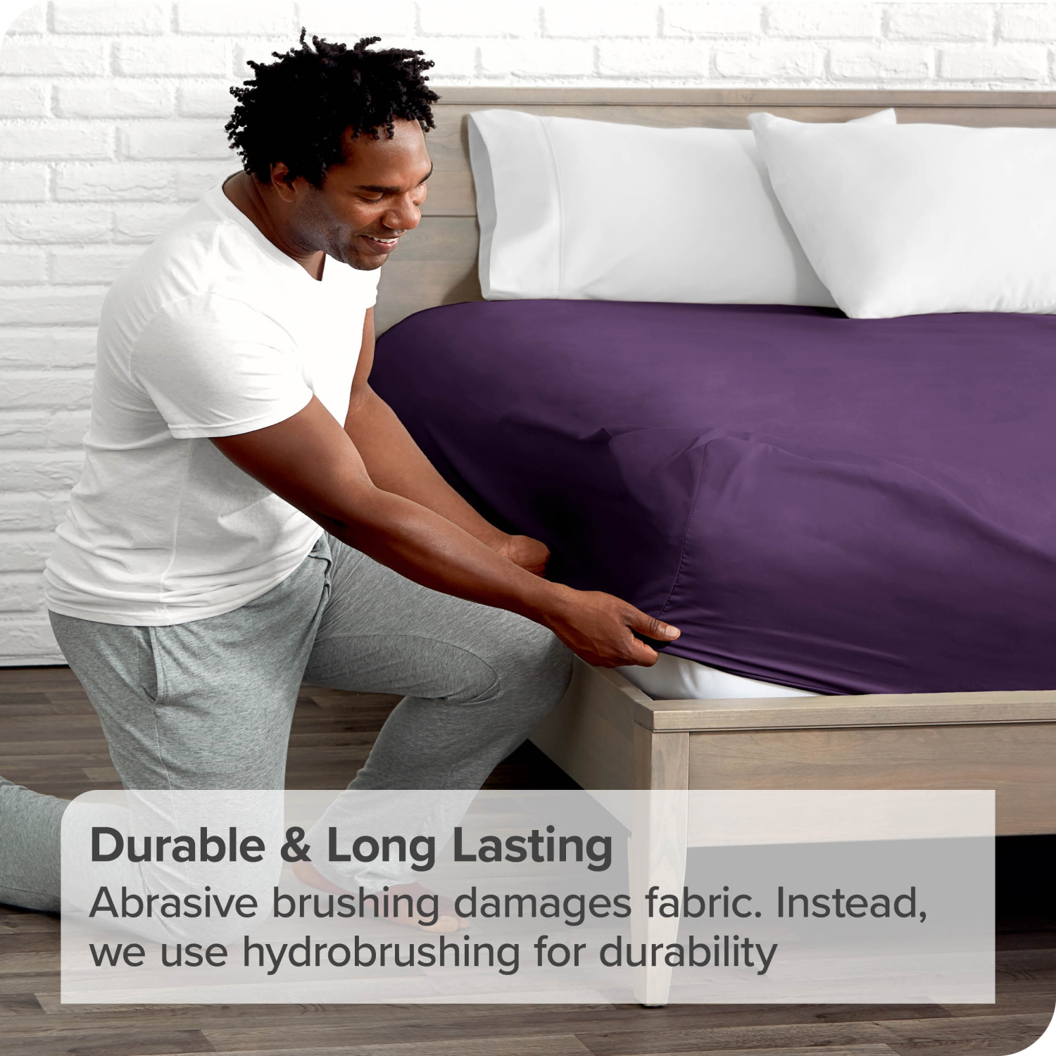 Bare Home Fitted Bottom Sheet - Premium 1800 Ultra-Soft Wrinkle Resistant Microfiber - Hypoallergenic - Deep Pocket - Twin XL, Plum