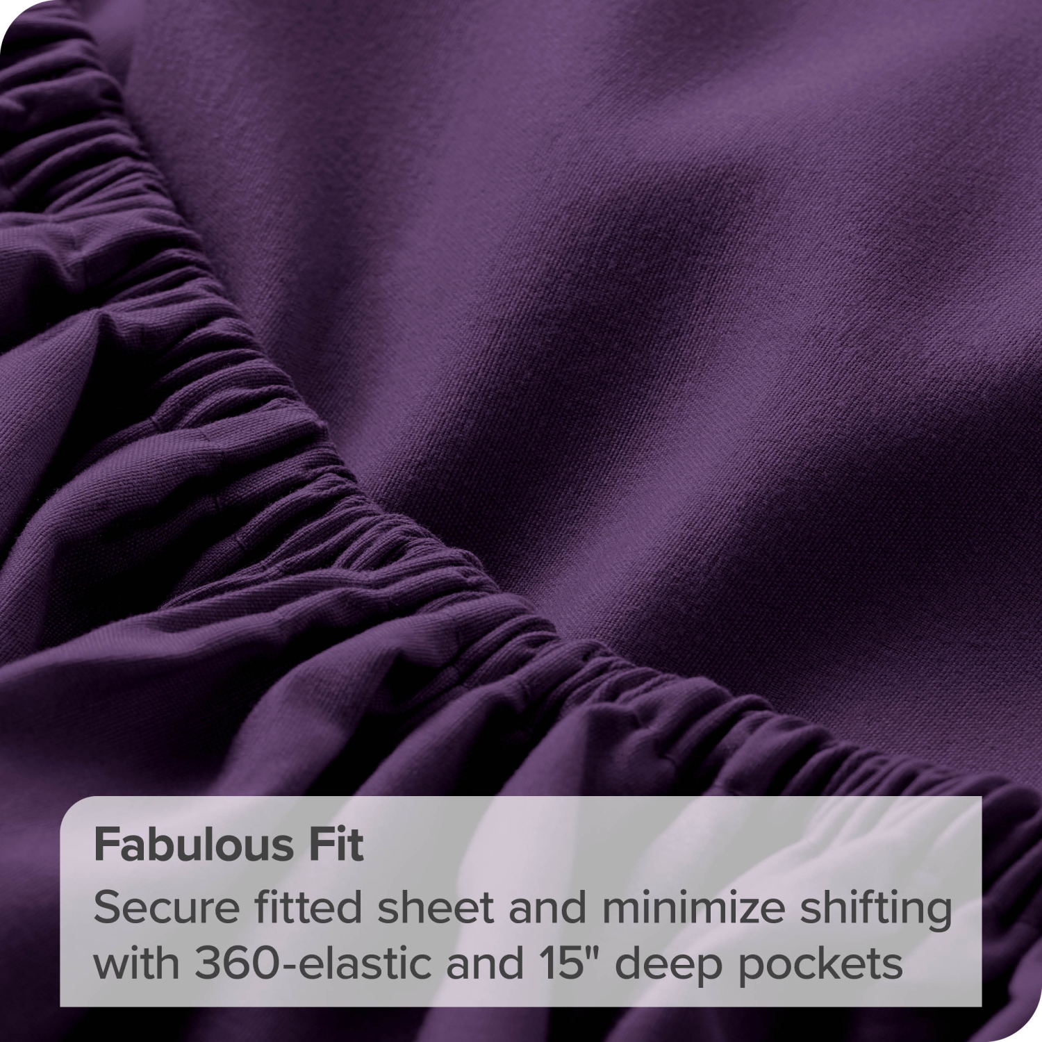 Bare Home Fitted Bottom Sheet - Premium 1800 Ultra-Soft Wrinkle Resistant Microfiber - Hypoallergenic - Deep Pocket - Twin XL, Plum