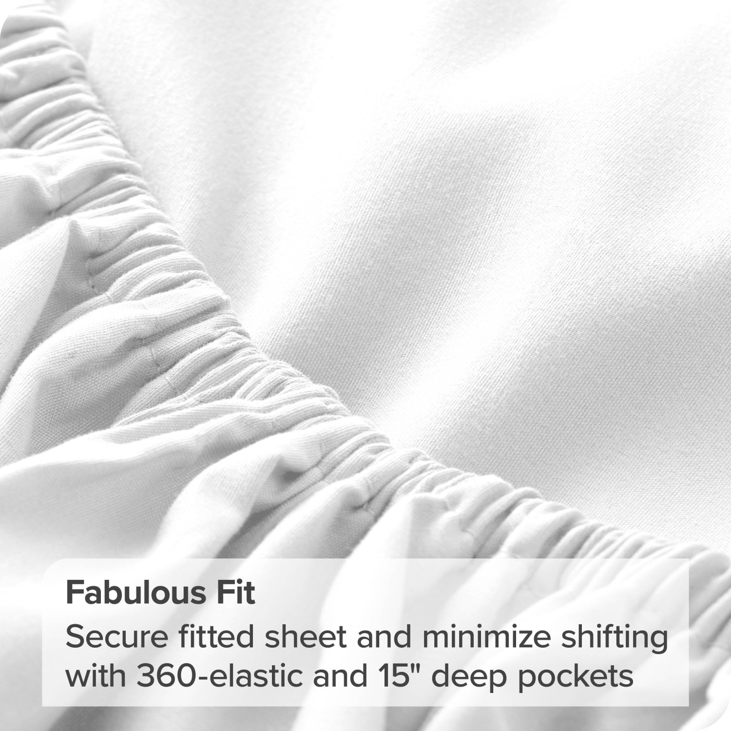 Bare Home Fitted Bottom Sheet - Premium 1800 Ultra-Soft Wrinkle Resistant Microfiber - Hypoallergenic - Deep Pocket - King, White