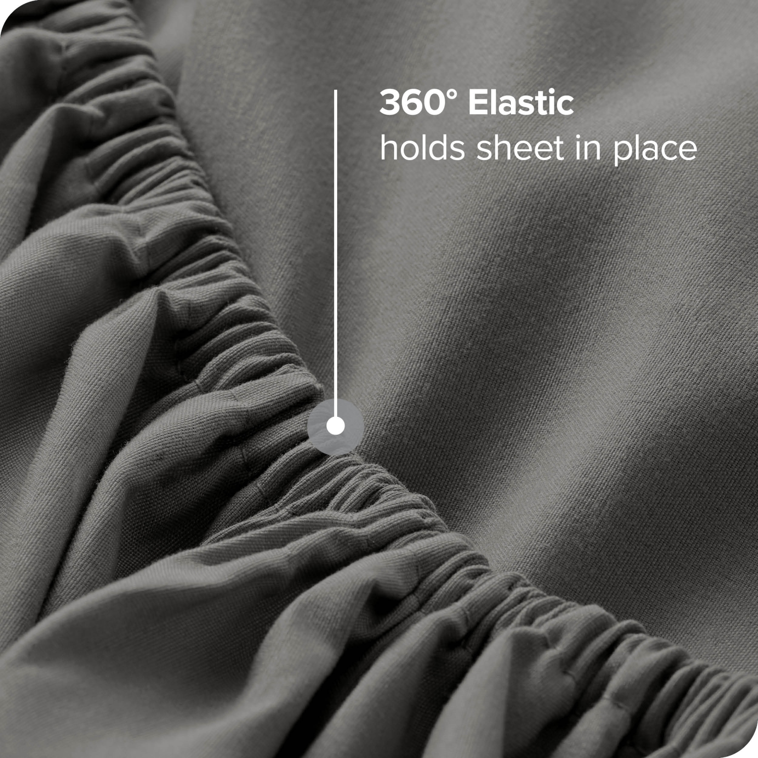 Bare Home Fitted Bottom Sheet - Premium 1800 Ultra-Soft Wrinkle Resistant Microfiber - Hypoallergenic - Deep Pocket - Split Head Flex King, Grey