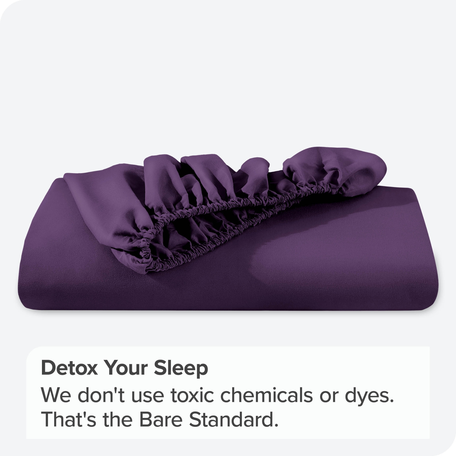 Bare Home Fitted Bottom Sheet - Premium 1800 Ultra-Soft Wrinkle Resistant Microfiber - Hypoallergenic - Deep Pocket - Queen, Plum