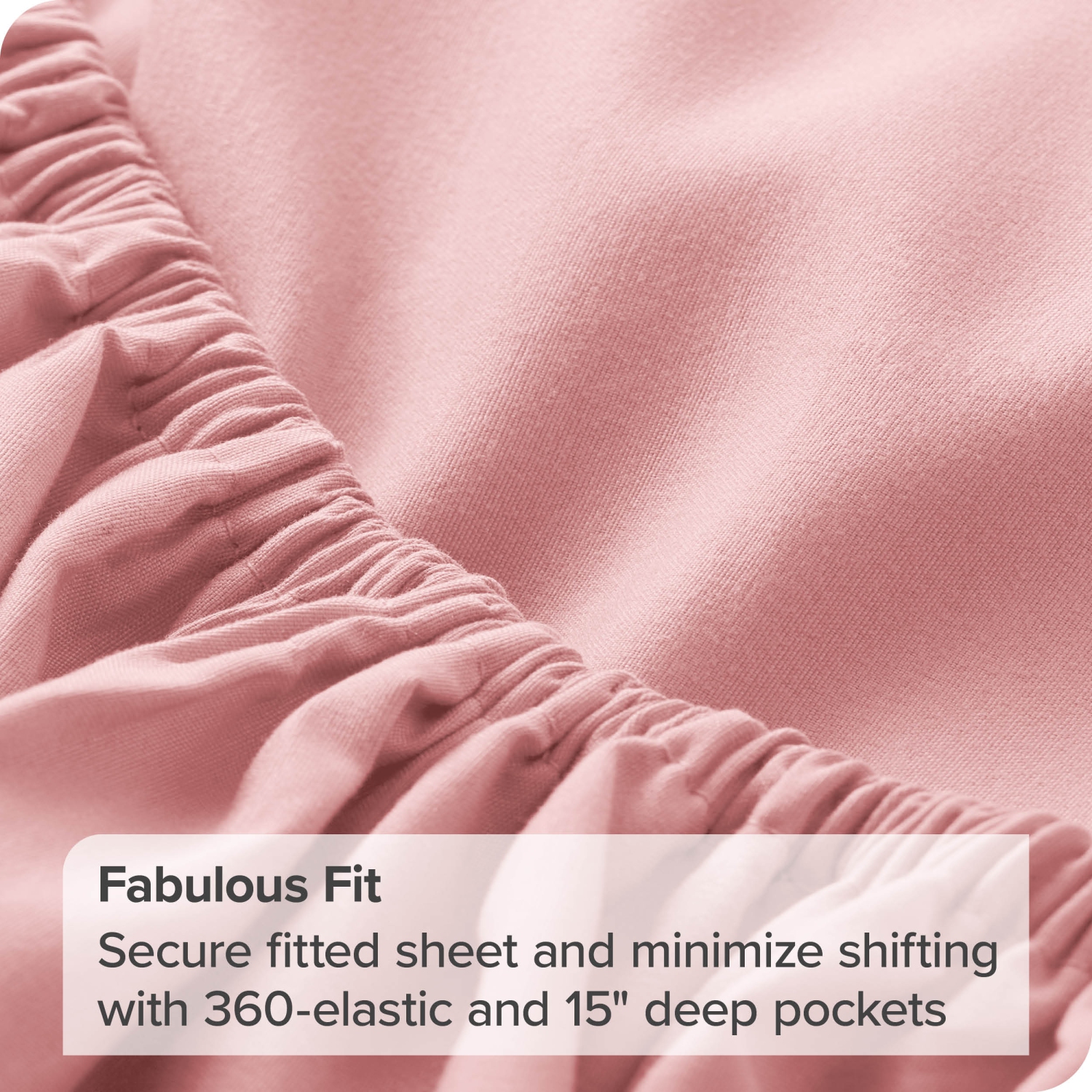 Bare Home Fitted Bottom Sheet - Premium 1800 Ultra-Soft Wrinkle Resistant Microfiber - Hypoallergenic - Deep Pocket - Twin, Light Pink
