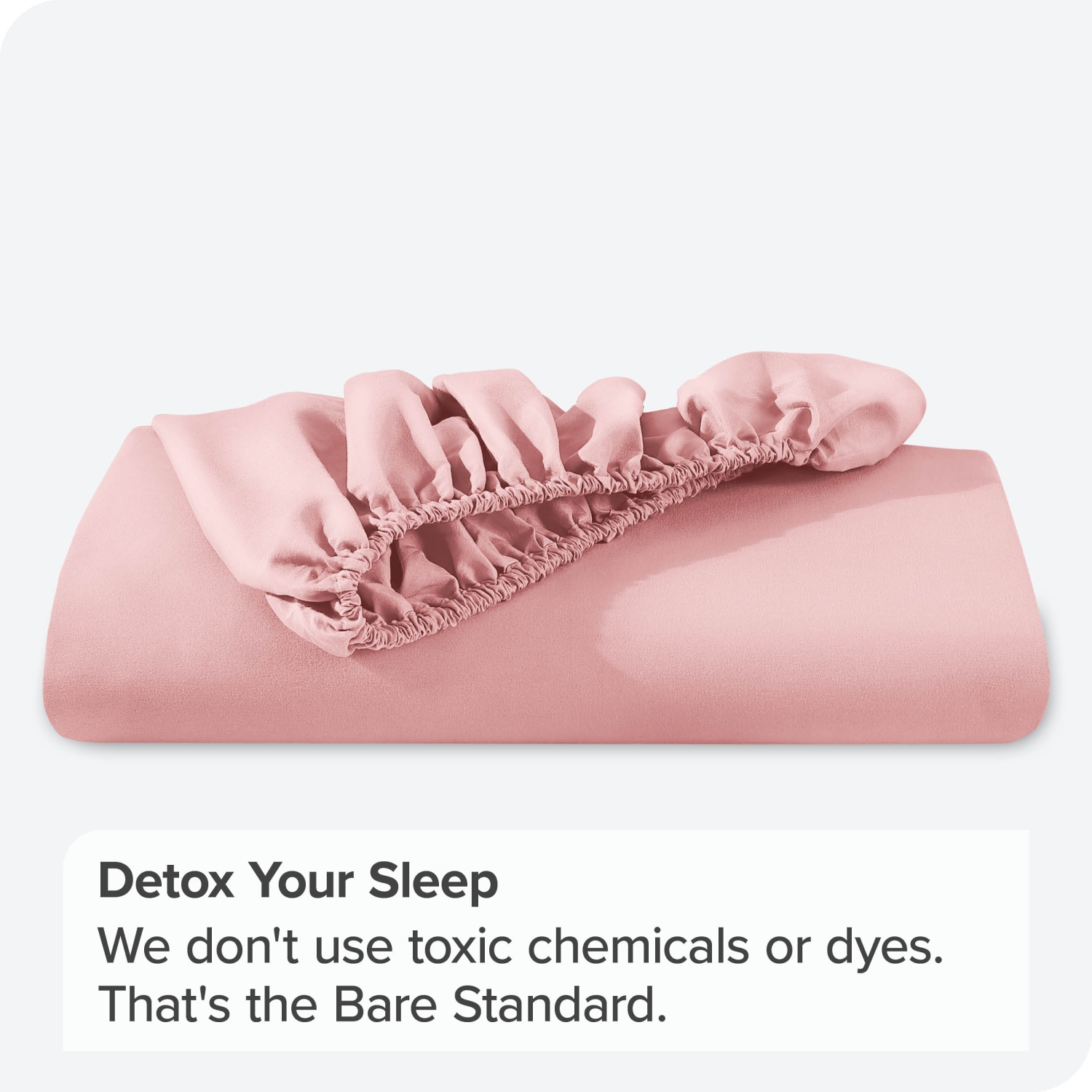 Bare Home Fitted Bottom Sheet - Premium 1800 Ultra-Soft Wrinkle Resistant Microfiber - Hypoallergenic - Deep Pocket - Twin, Light Pink