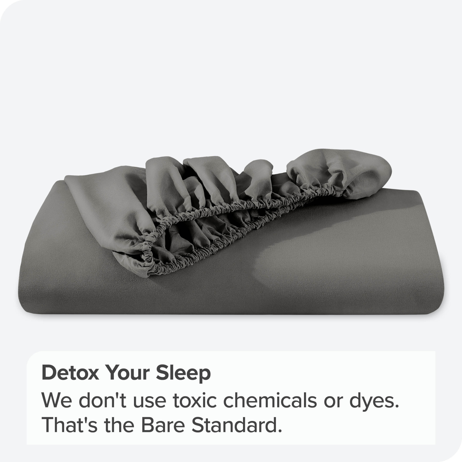 Bare Home Fitted Bottom Sheet - Premium 1800 Ultra-Soft Wrinkle Resistant Microfiber - Hypoallergenic - Deep Pocket - Full, Grey