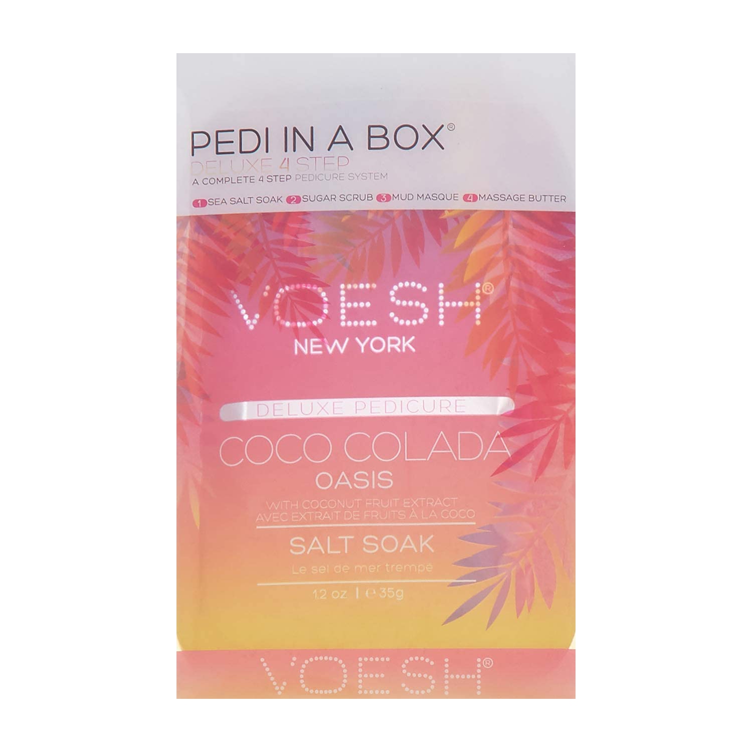 VOESH Pedi In A Box Deluxe 4 Step, Coco Colada Oasis