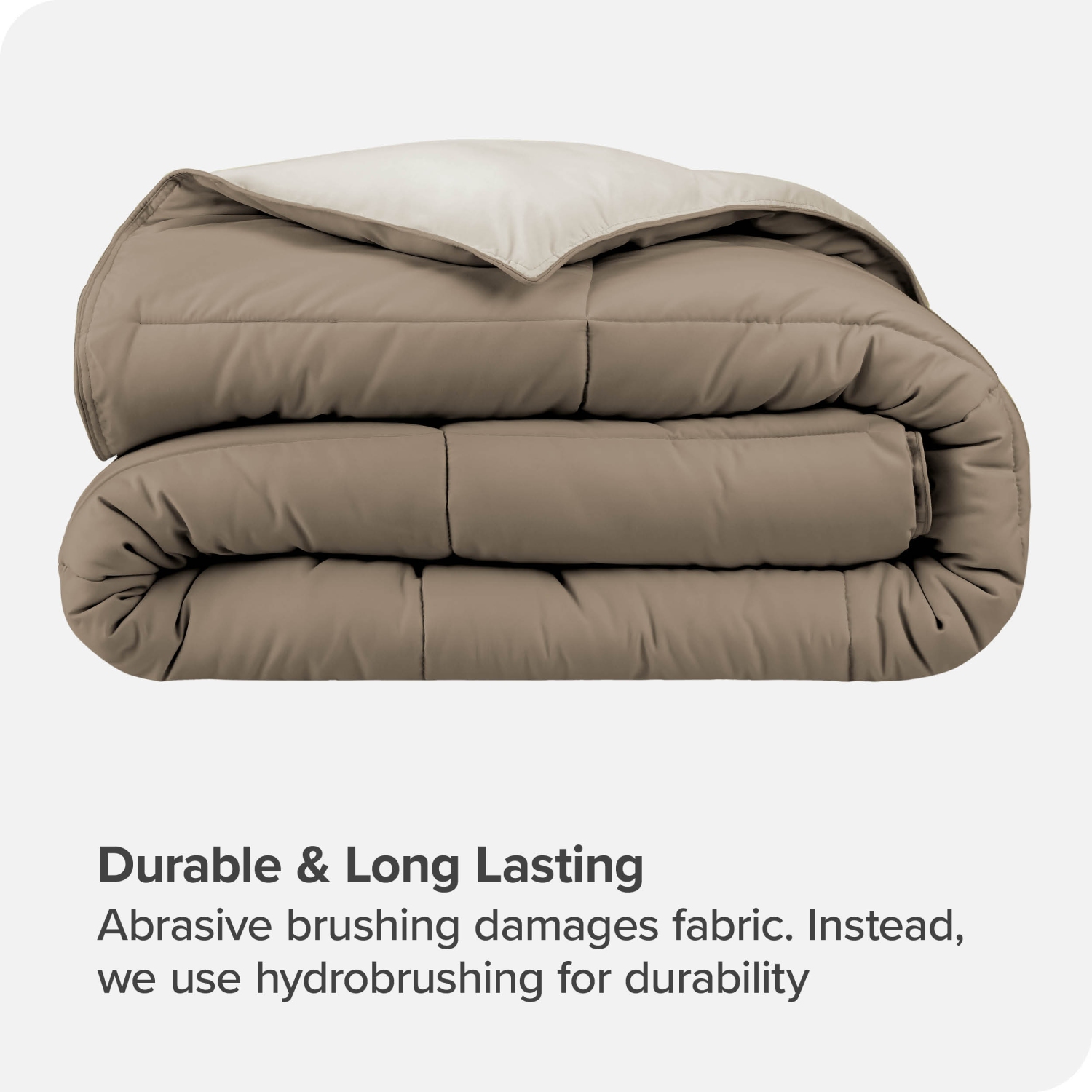 Bare Home Reversible Comforter - Goose Down Alternative - Ultra-Soft - Premium 1800 Series - Hypoallergenic - Breathable - King/California King,