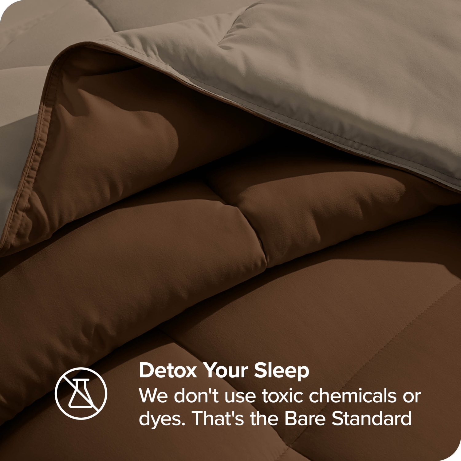 Douillette réversible Bare Home - duvet d'oie - Ultra-Soft - Série 1800 de qualité supérieure - Hypoallergénique - très grand lit californien,