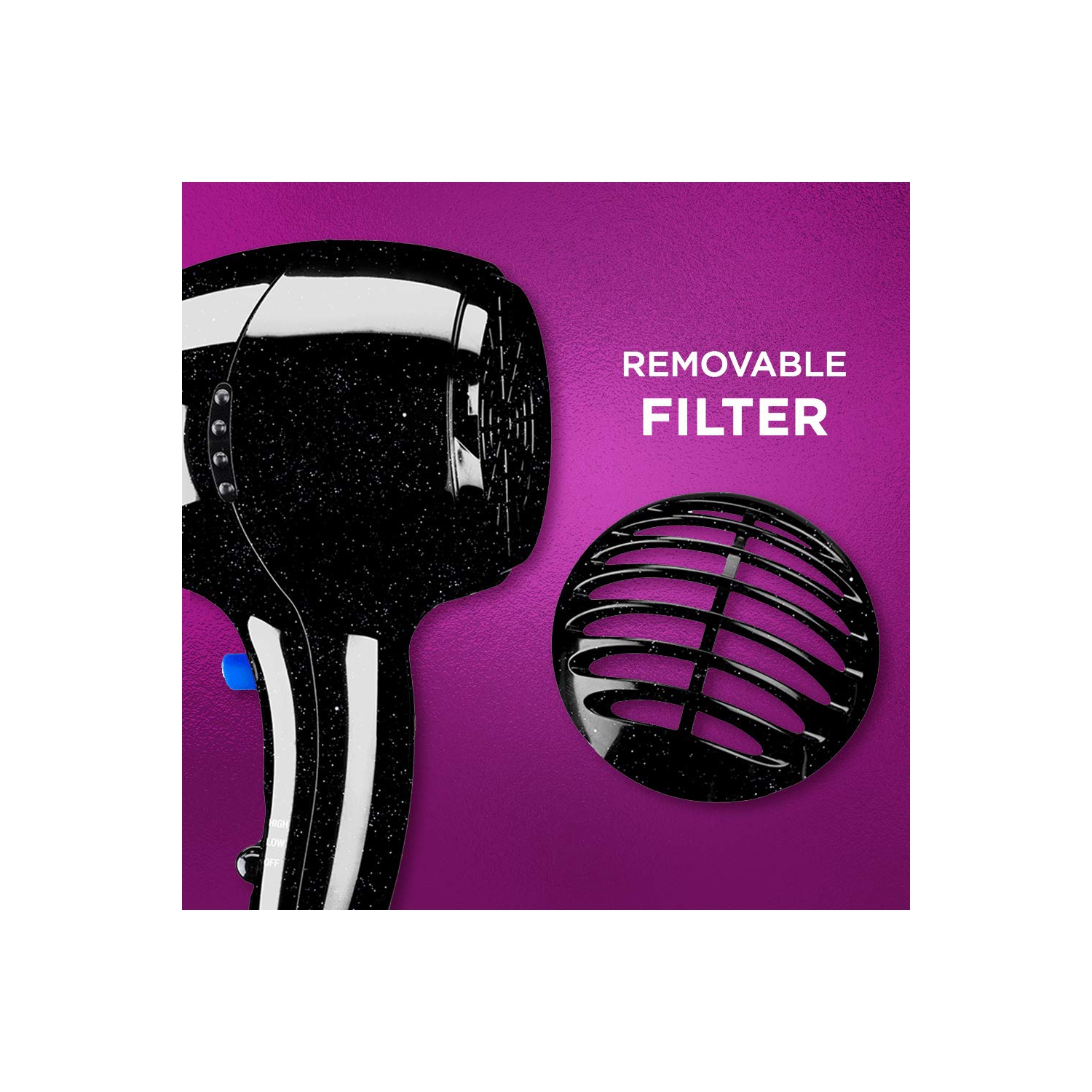 Conair 1875 Watt Full Size Pro Hair Dryer with Ionic Conditioning