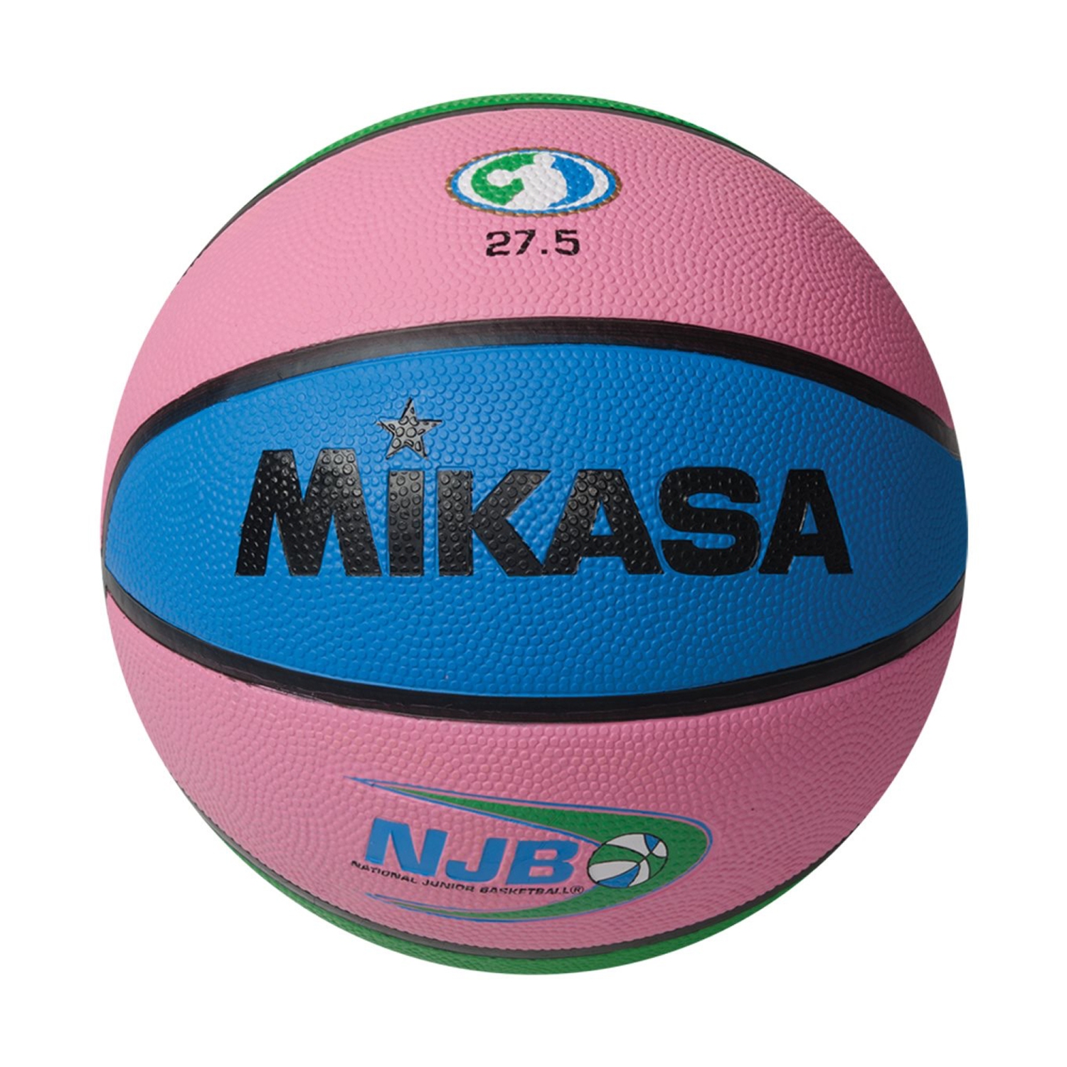Mikasa BX NJB Series Vulcanized Rubber Basketball - For Indoor and Outdoor, Size 5 Pink