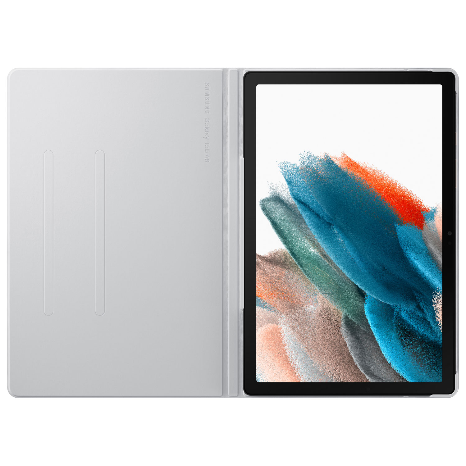 Samsung Book Cover Case for Galaxy Tab A8 - Silver