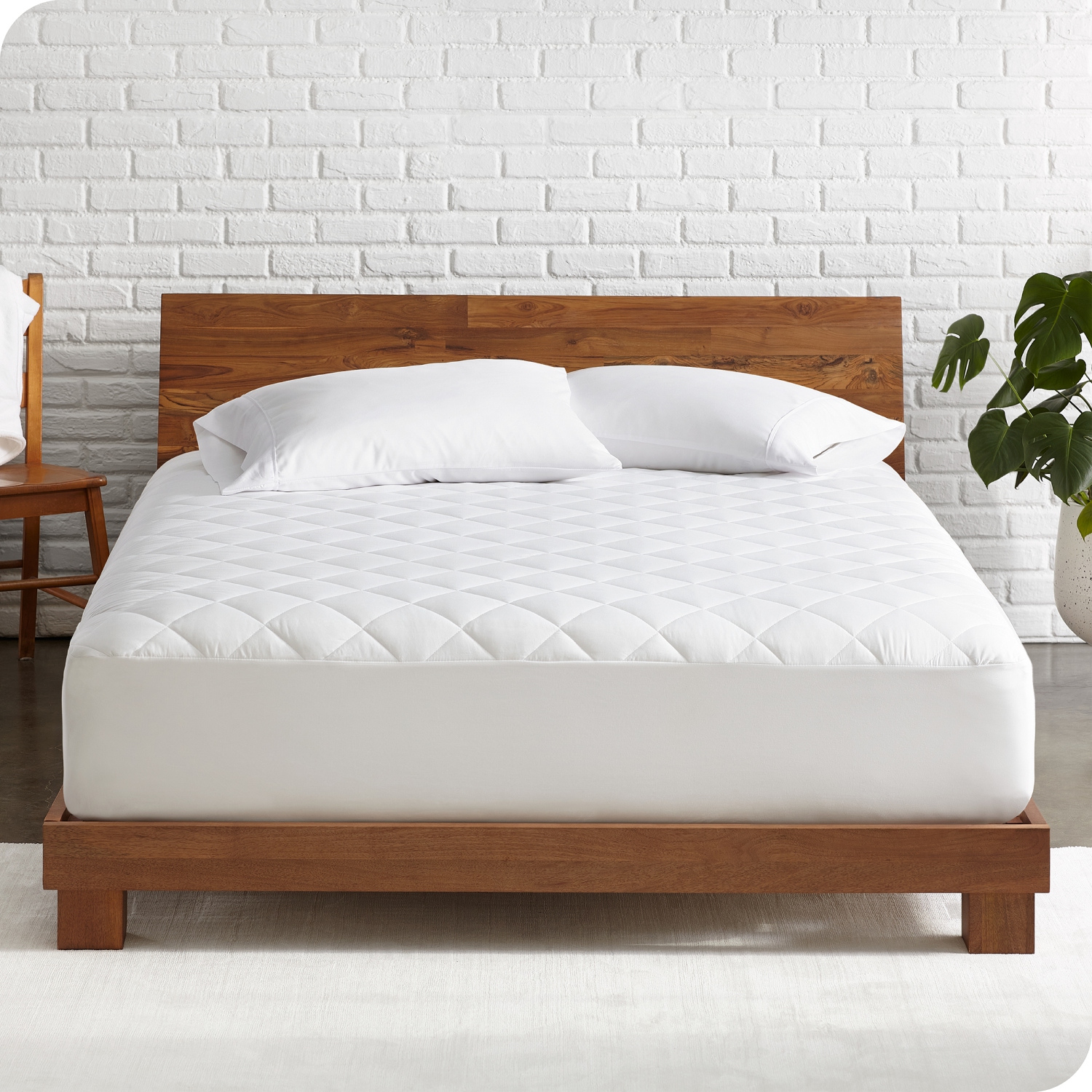 Couvre-matelas ajusté matelassé de Bare Home - surmatelas de refroidissement - Hypoallergénique bourre de duvet synthétique - extensible - très grand