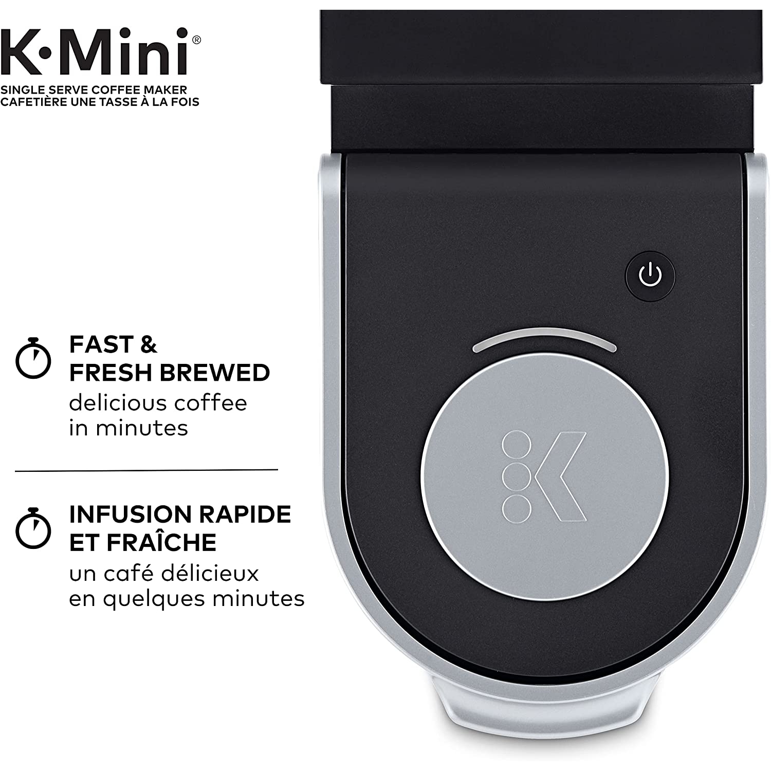 Keurig K-Mini Single Serve K-Cup Pod Coffee Maker, Made From At Least 20% Recycled Plastic, Matte Black