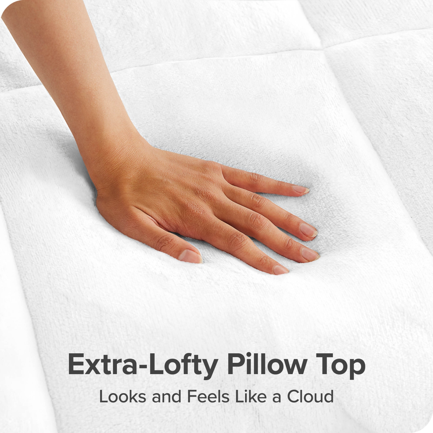 Bare Home Pillow-Top Mattress Pad - Premium Goose Down Alternative - Overfilled Microplush Reversible Topper - Hypoallergenic - California King