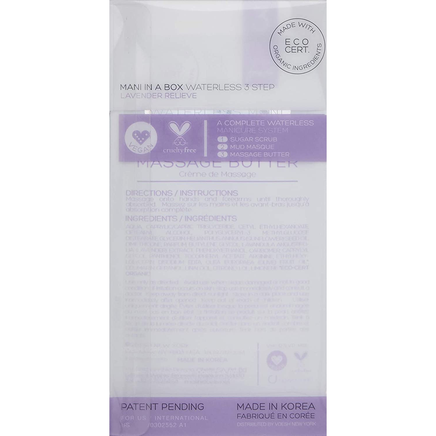 VOESH Mani In A Box Waterless 3 Step - Lavender Relieve