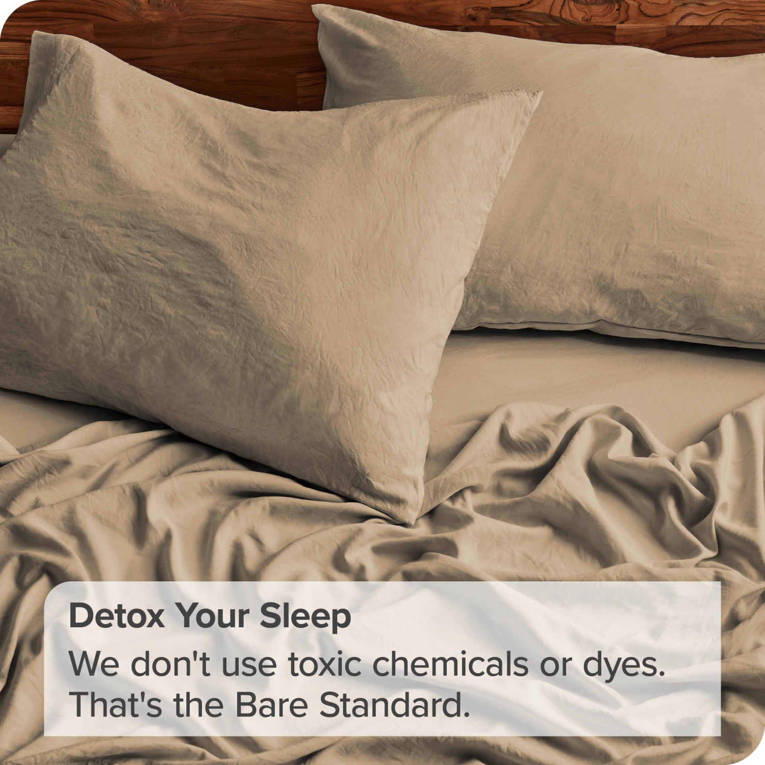 Bare Home Sandwashed Sheet Set - Premium 1800 Ultra-Soft Microfiber Bed Sheets - Double Brushed - Hypoallergenic - Stain Resistant