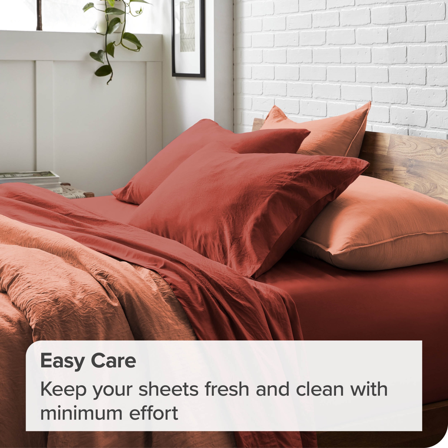 ENS. Draps en microfibre ultra-doux 1800 po de Bare Home Sandwash - double brossé-hypoallergénique-résistant aux taches