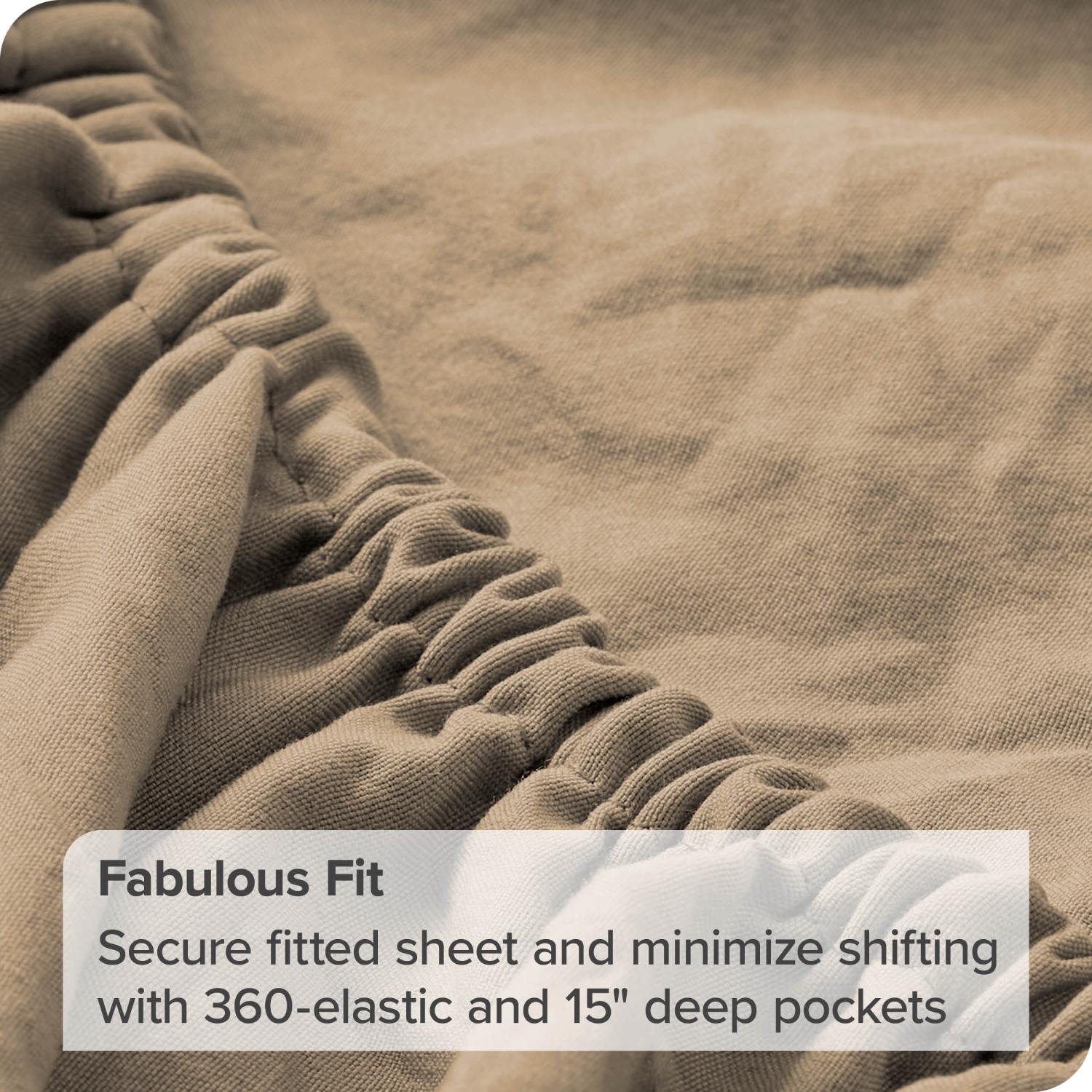 Bare Home Sandwashed Sheet Set - Premium 1800 Ultra-Soft Microfiber Bed Sheets - Double Brushed - Hypoallergenic - Stain Resistant