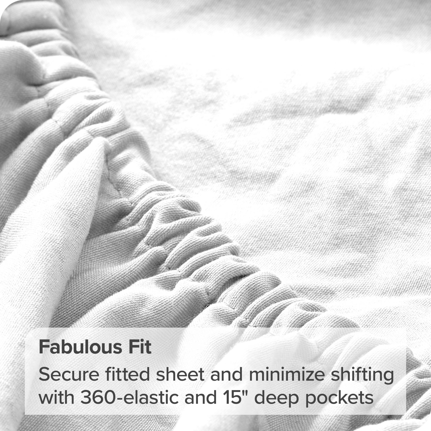 ENS. Draps en microfibre ultra-doux 1800 po de Bare Home Sandwash - double brossé-hypoallergénique-résistant aux taches