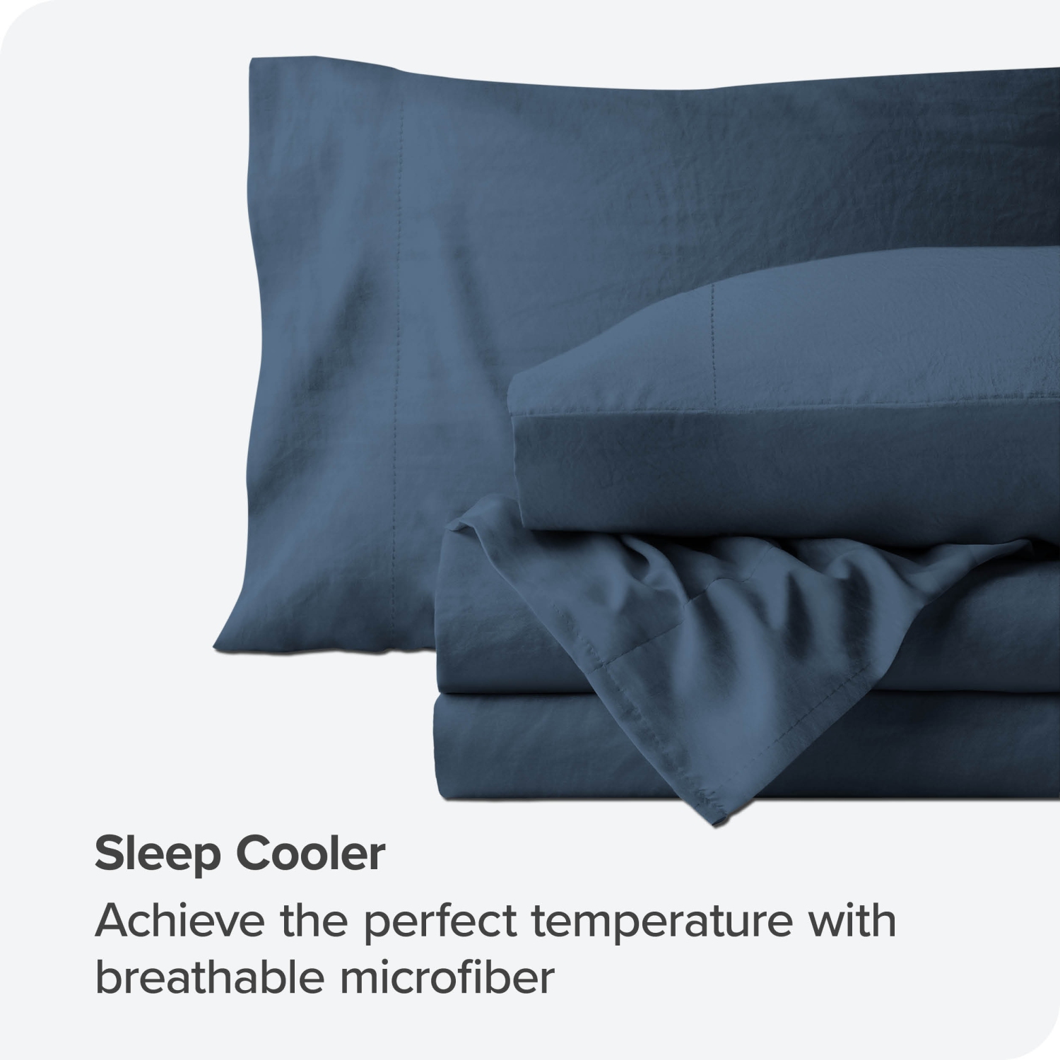 ENS. Draps en microfibre ultradouce 1800 po Bare Home - double brossé - hypoallergénique - résistant aux taches