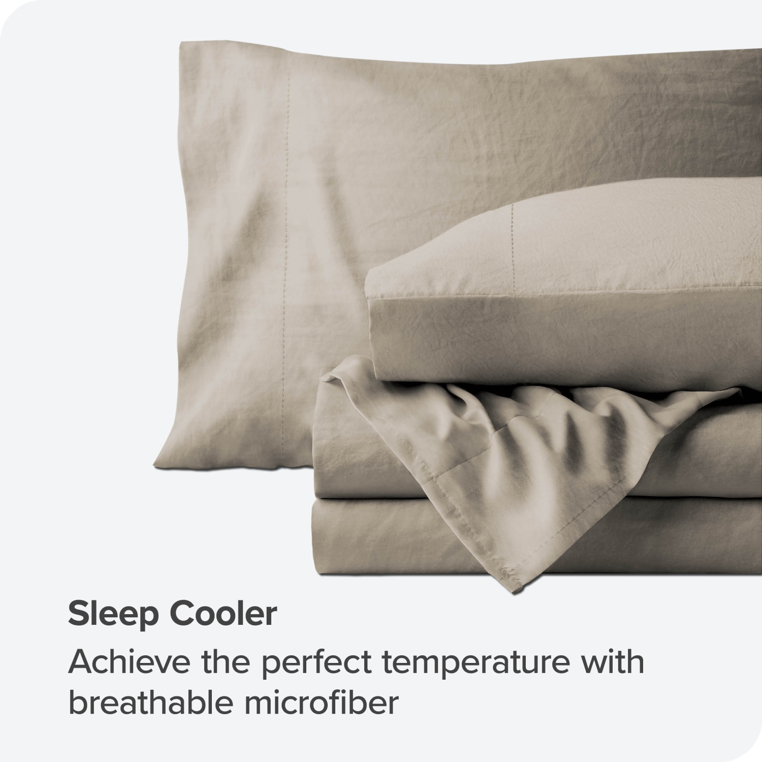 ENS. Draps en microfibre ultra-doux 1800 po de Bare Home Sandwash - double brossé-hypoallergénique-résistant aux taches