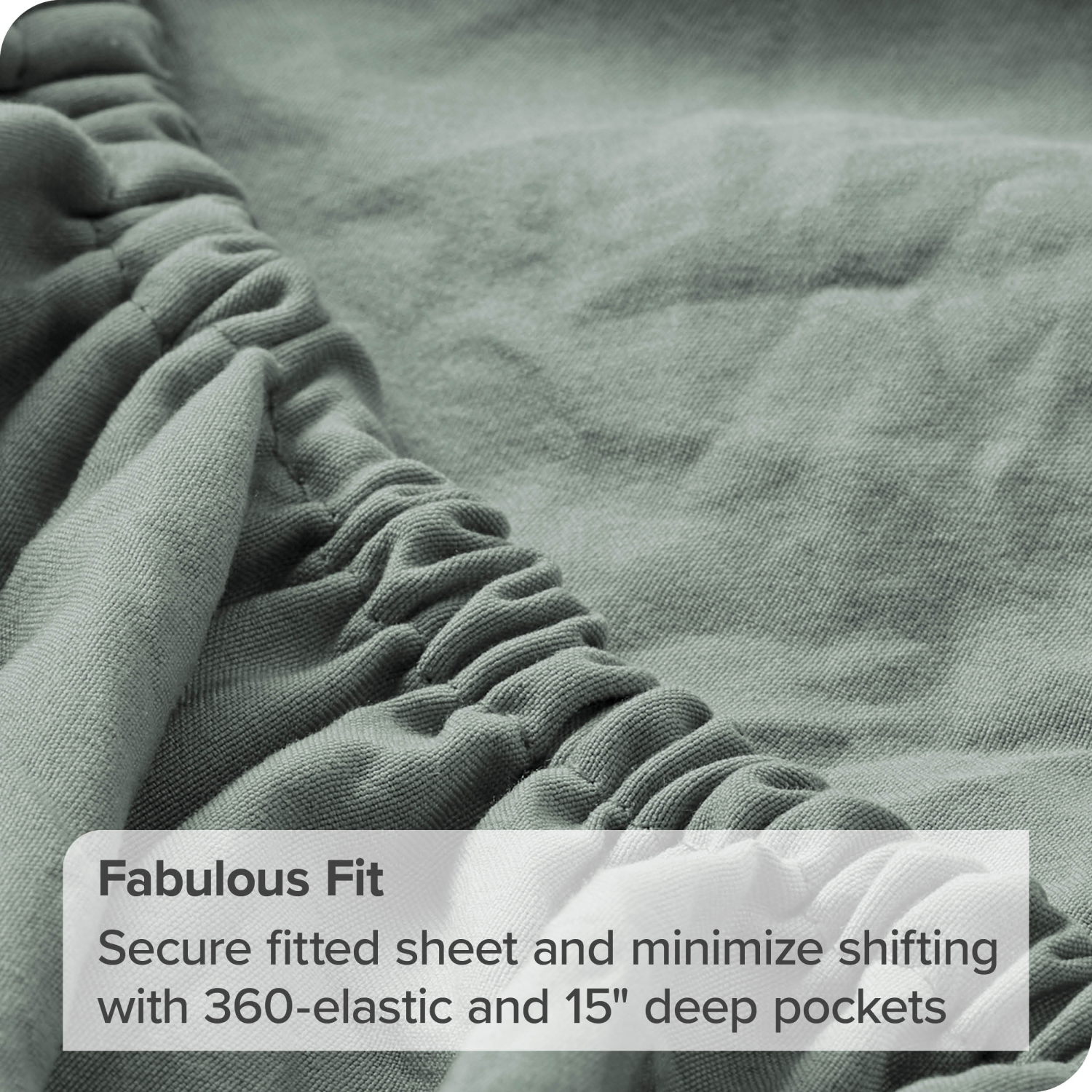 Bare Home Sandwashed Sheet Set - Premium 1800 Ultra-Soft Microfiber Bed Sheets - Double Brushed - Hypoallergenic - Stain Resistant