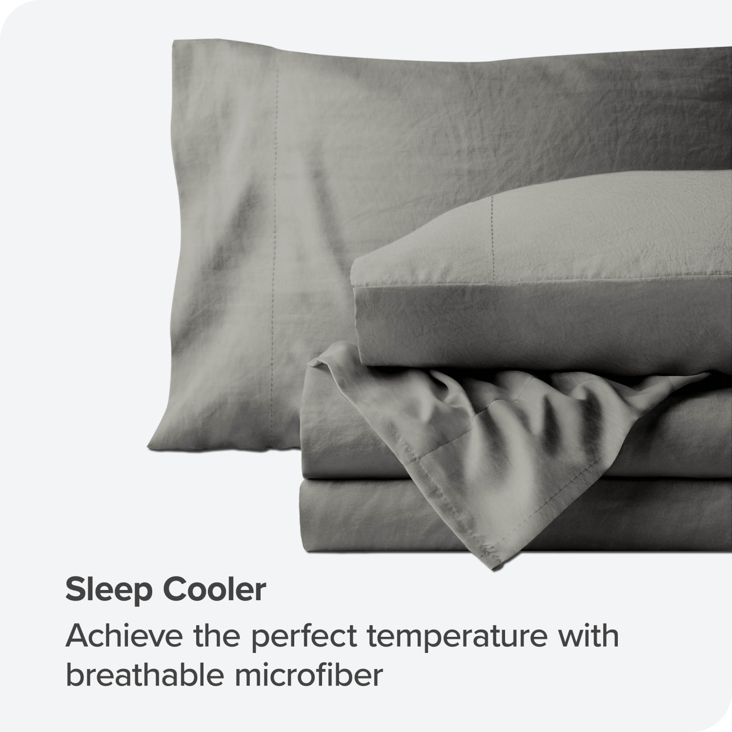 ENS. Draps en microfibre ultra-doux 1800 Bare Home Sandwash - double brossé-hypoallergénique-résistant aux taches