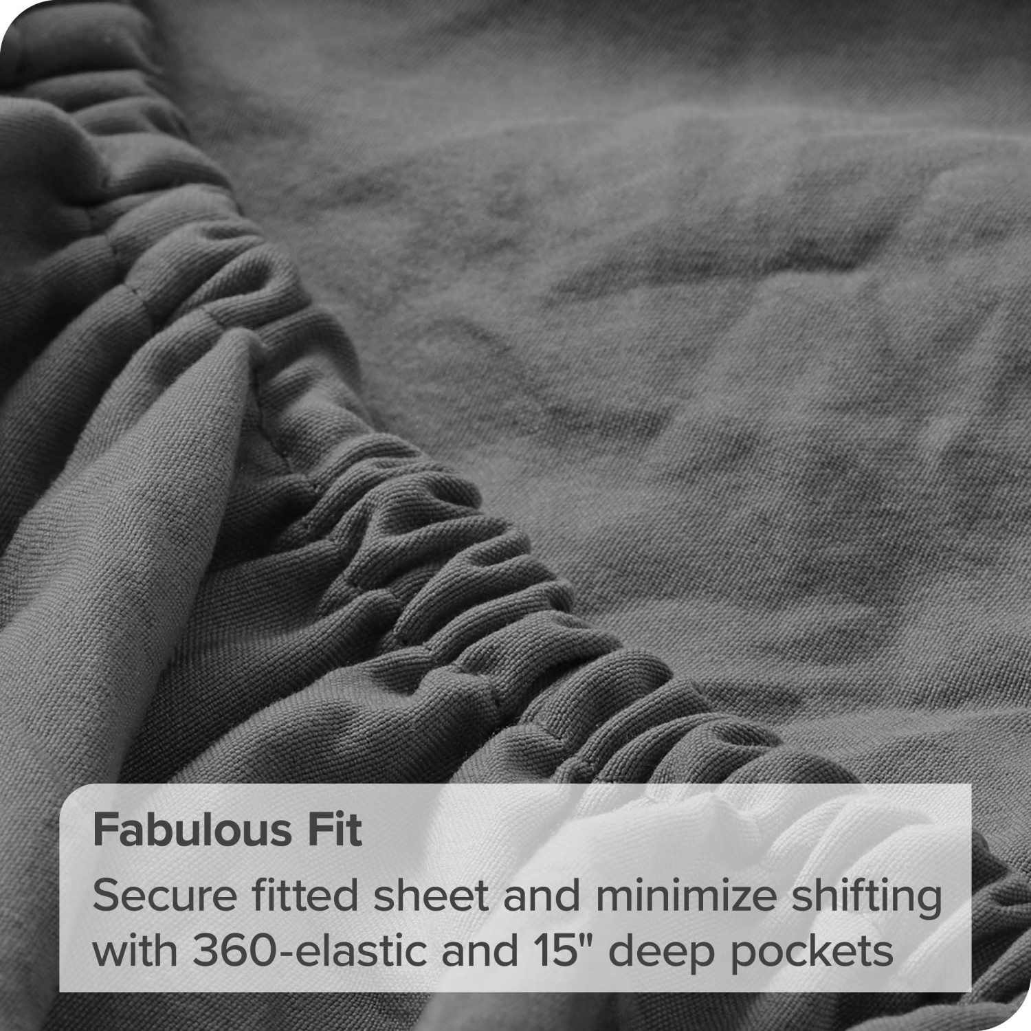 Bare Home Sandwashed Sheet Set - Premium 1800 Ultra-Soft Microfiber Bed Sheets - Double Brushed - Hypoallergenic - Stain Resistant