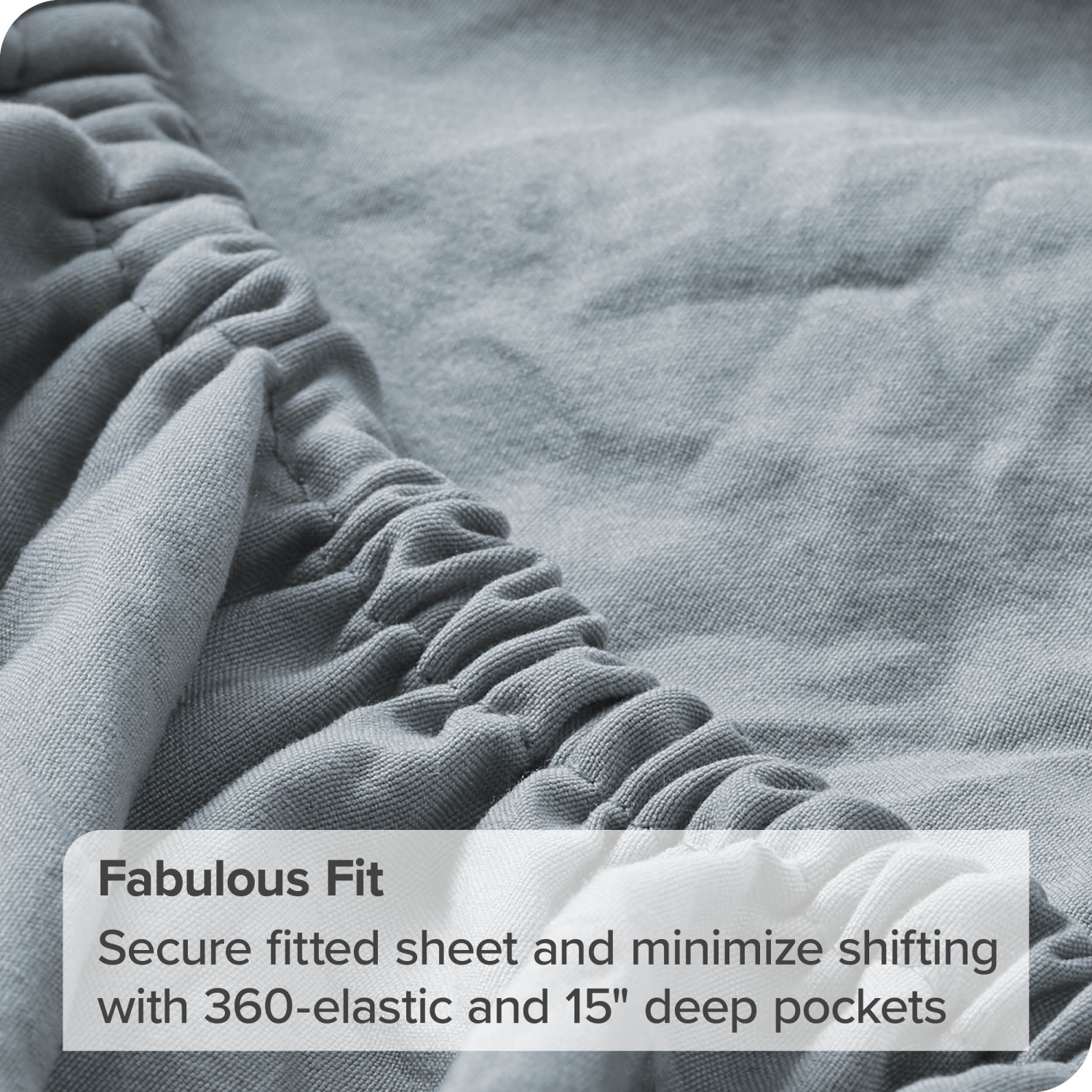 Bare Home Sandwashed Sheet Set - Premium 1800 Ultra-Soft Microfiber Bed Sheets - Double Brushed - Hypoallergenic - Stain Resistant