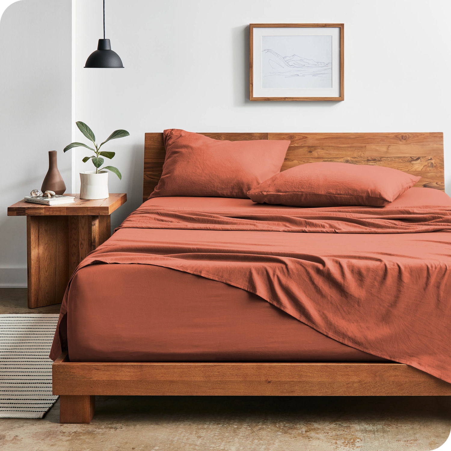 Bare Home Sandwashed Sheet Set - Premium 1800 Ultra-Soft Microfiber Bed Sheets - Double Brushed - Hypoallergenic - Stain Resistant