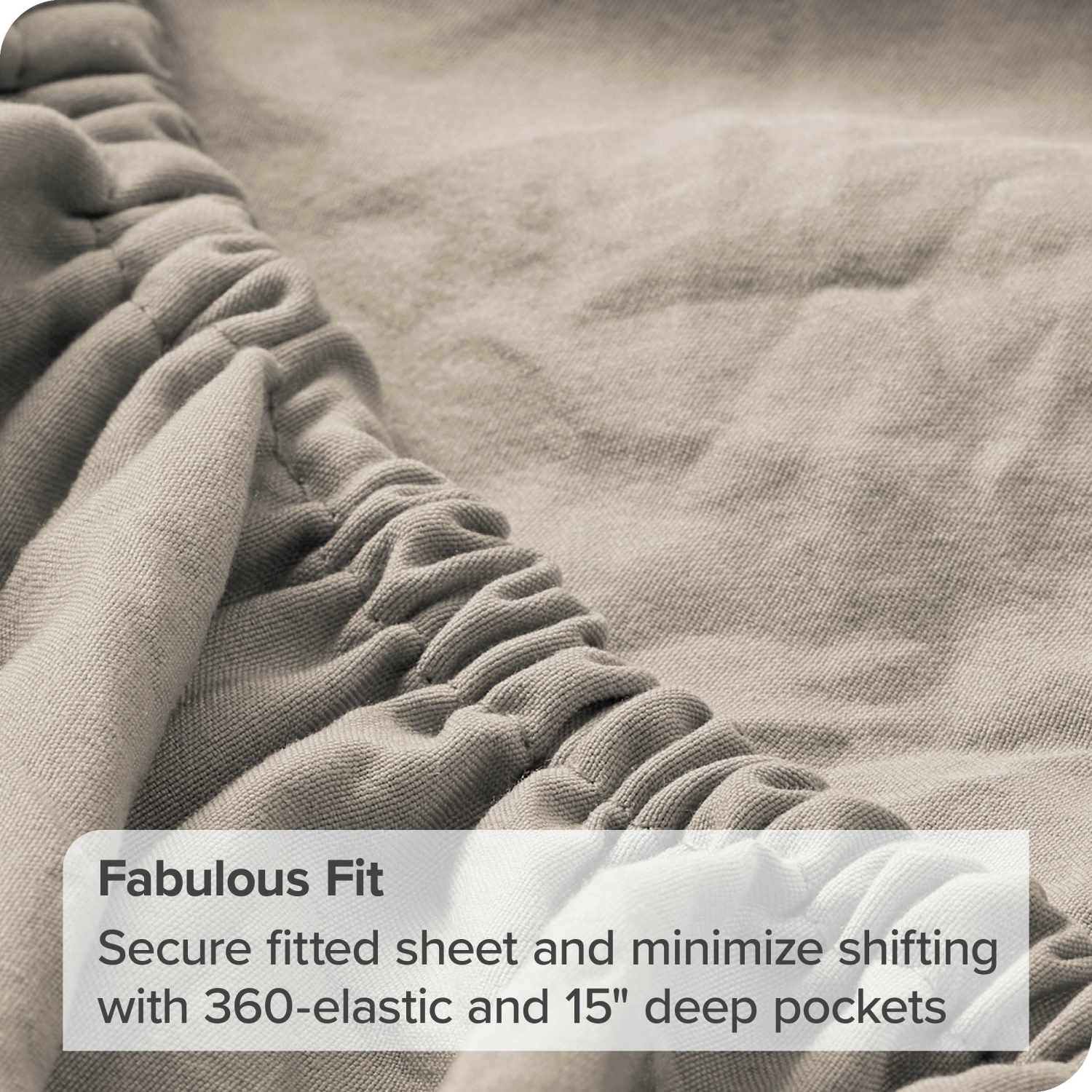 Bare Home Sandwashed Sheet Set - Premium 1800 Ultra-Soft Microfiber Bed Sheets - Double Brushed - Hypoallergenic - Stain Resistant