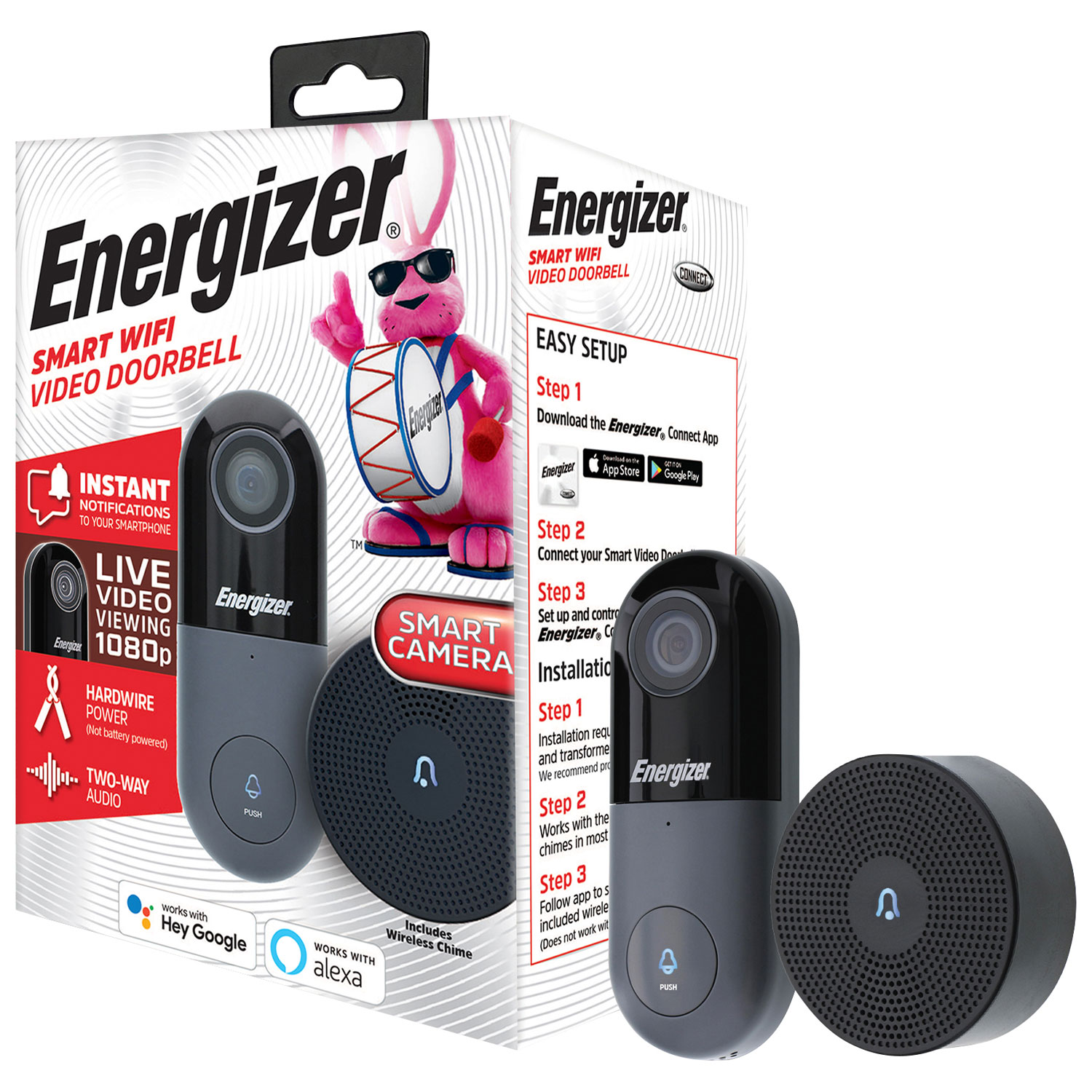 energizer doorbell installation