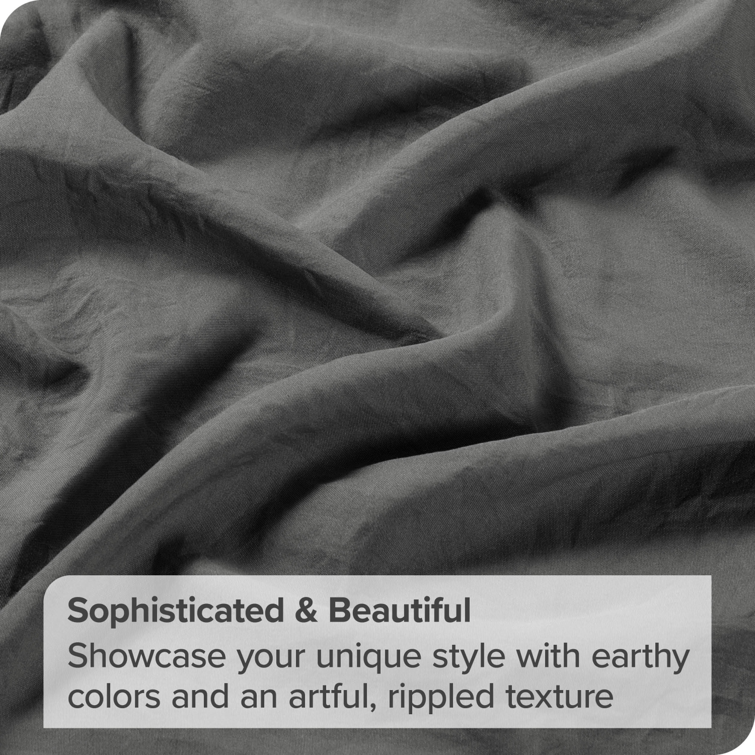 Bare Home Washed Duvet Cover and Sham Set - Premium 1800 Ultra-Soft Brushed Microfiber - Hypoallergenic, Stain Resistant - Full, Grey