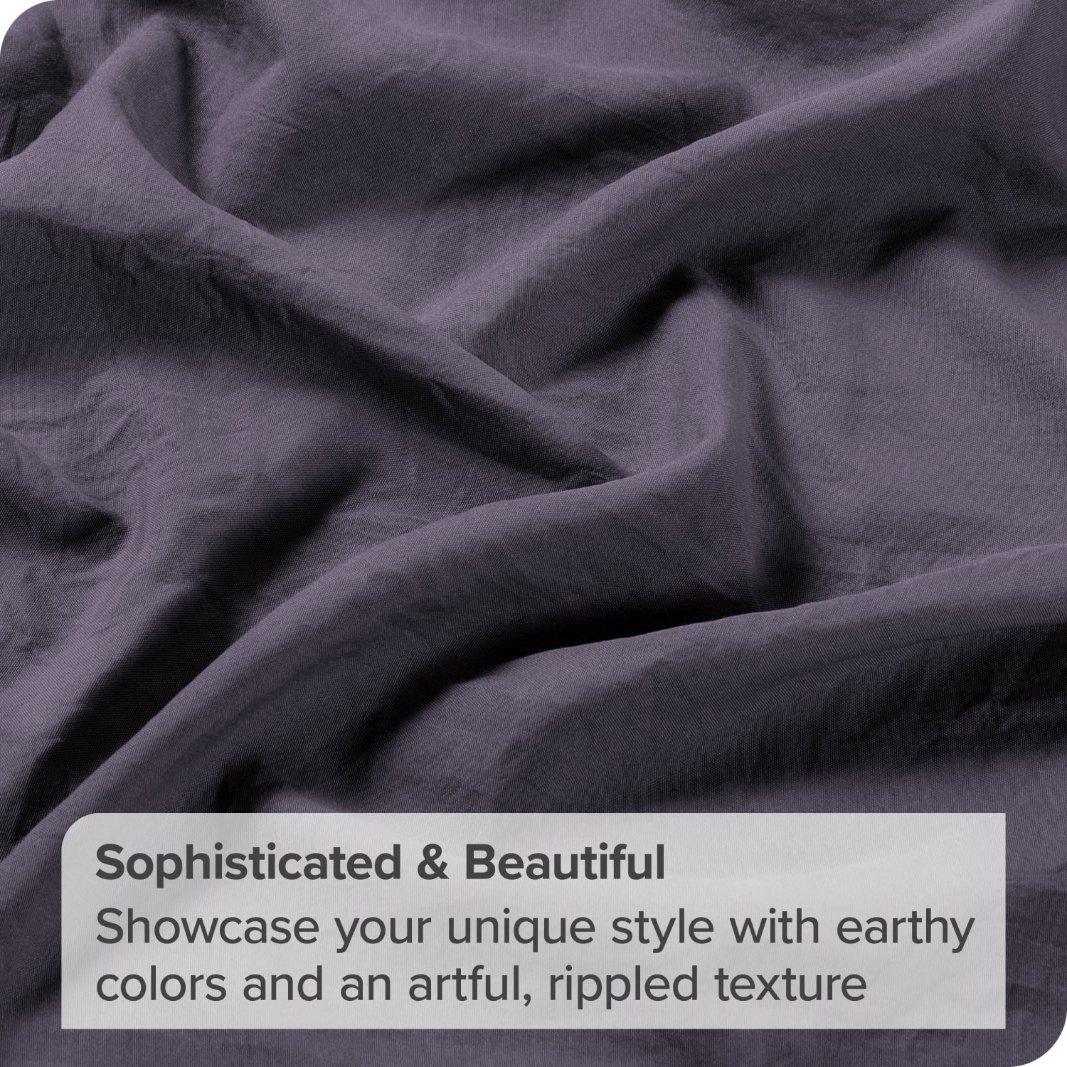 Bare Home Washed Duvet Cover and Sham Set - Premium 1800 Ultra-Soft Brushed Microfiber - Hypoallergenic, Stain Resistant - Twin/Twin XL, Dusty Purple