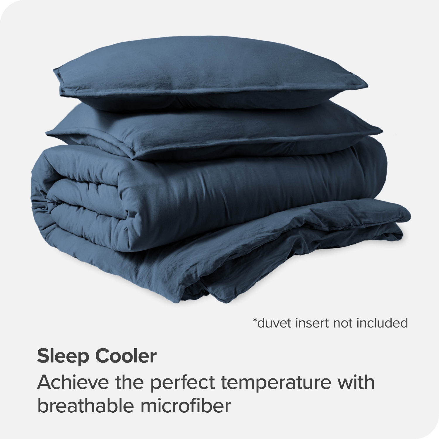 Bare Home Washed Duvet Cover and Sham Set - Premium 1800 Ultra-Soft Brushed Microfiber - Hypoallergenic, Stain Resistant - King/California King,