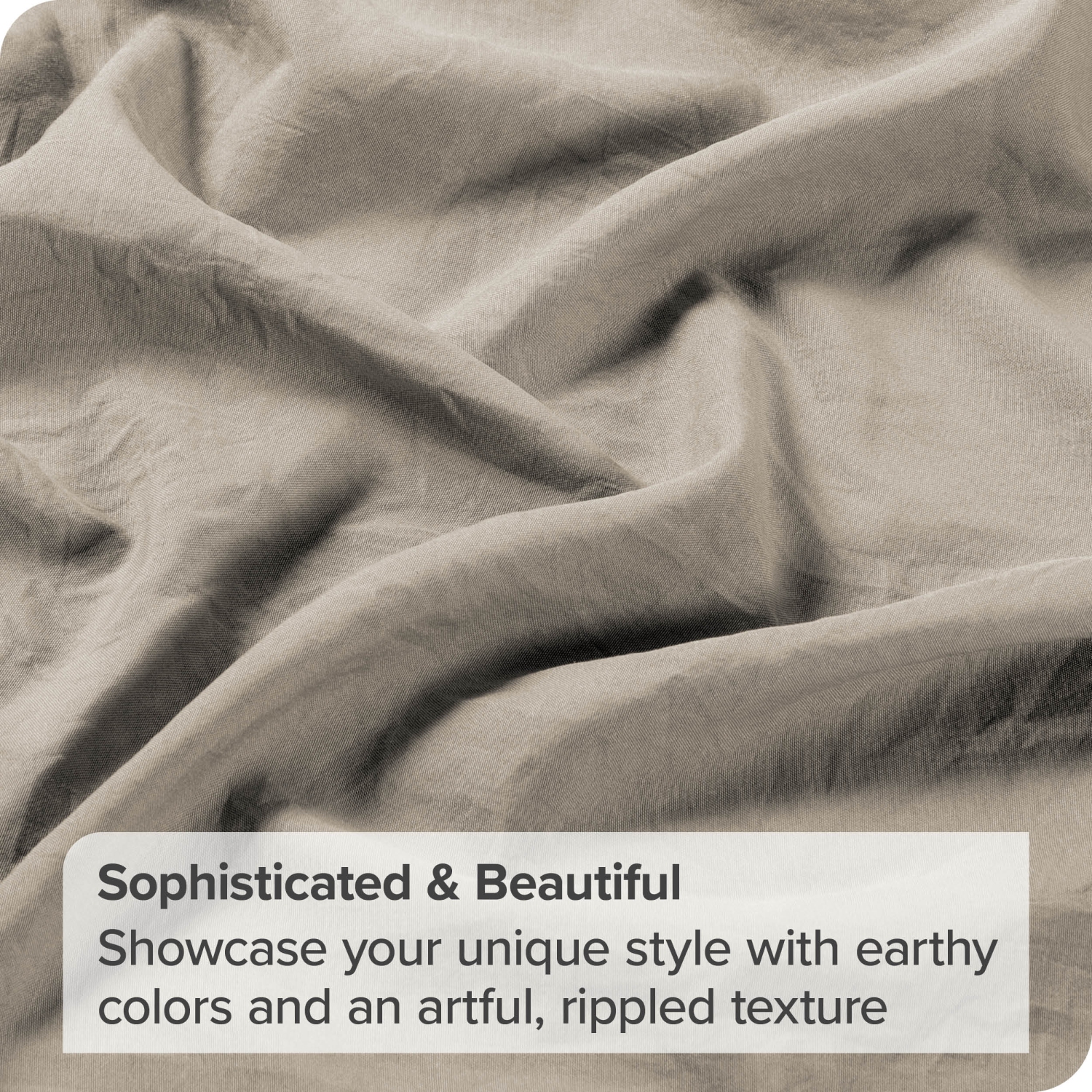 Bare Home Washed Duvet Cover and Sham Set - Premium 1800 Ultra-Soft Brushed Microfiber - Hypoallergenic, Stain Resistant - King/California King, Fog