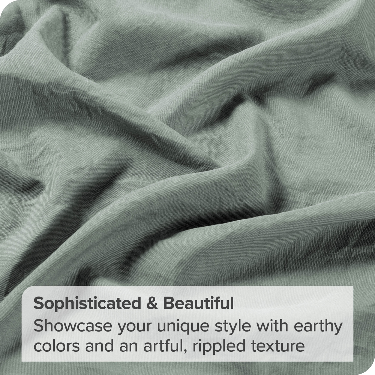 ENS. Housse de couette et couvre-oreiller prélavés - Premium 1800 microfibre brossée - Hypoallergénique, résistant aux taches - Grand lit, ardoise