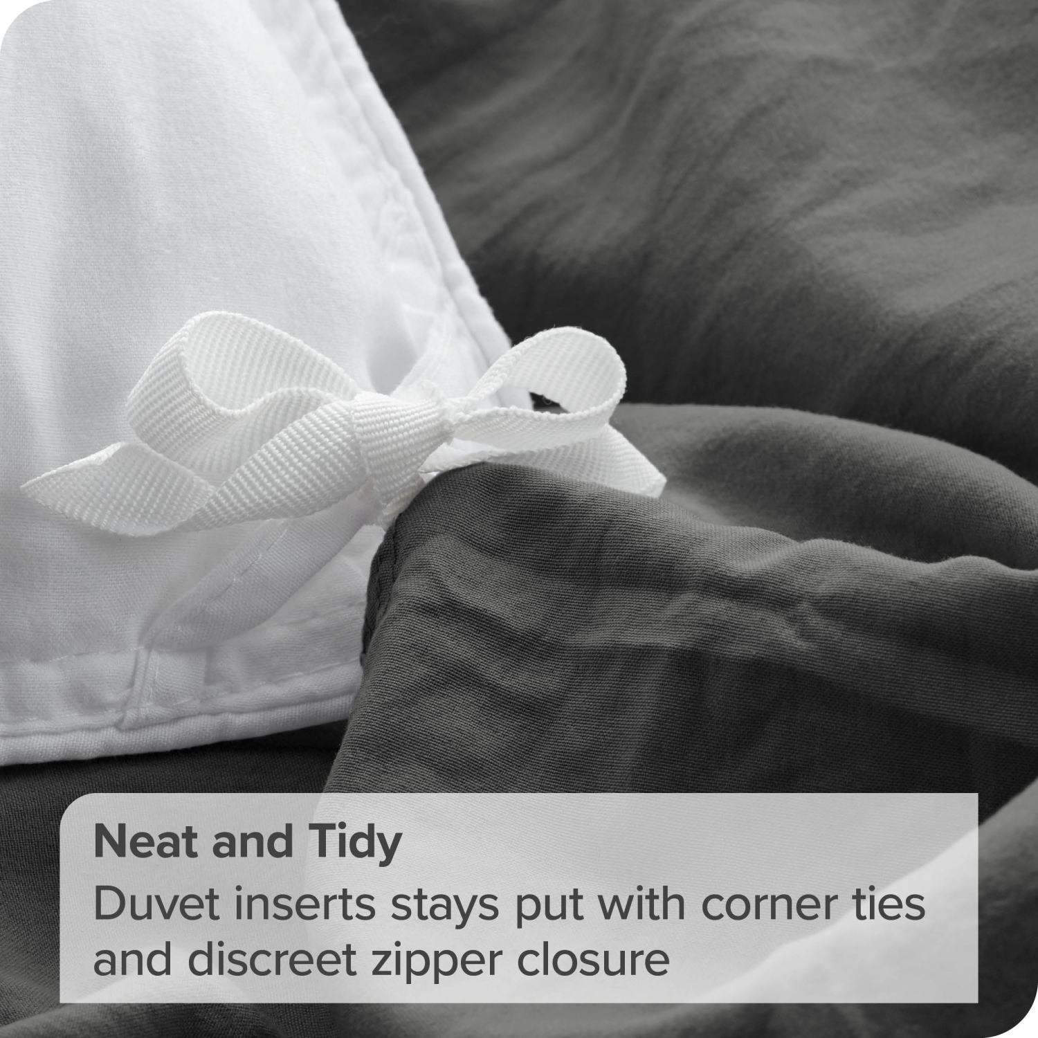 Bare Home Washed Duvet Cover and Sham Set - Premium 1800 Ultra-Soft Brushed Microfiber - Hypoallergenic, Stain Resistant - Oversized King, Grey