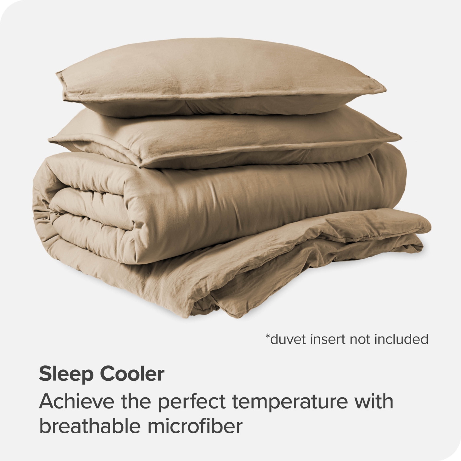 Bare Home Washed Duvet Cover and Sham Set - Premium 1800 Ultra-Soft Brushed Microfiber - Hypoallergenic, Stain Resistant - King/California King,