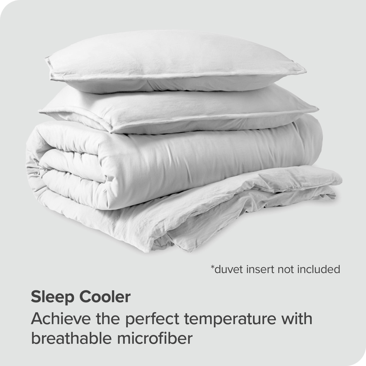 Bare Home Washed Duvet Cover and Sham Set - Premium 1800 Ultra-Soft Brushed Microfiber - Hypoallergenic, Stain Resistant - Full, White